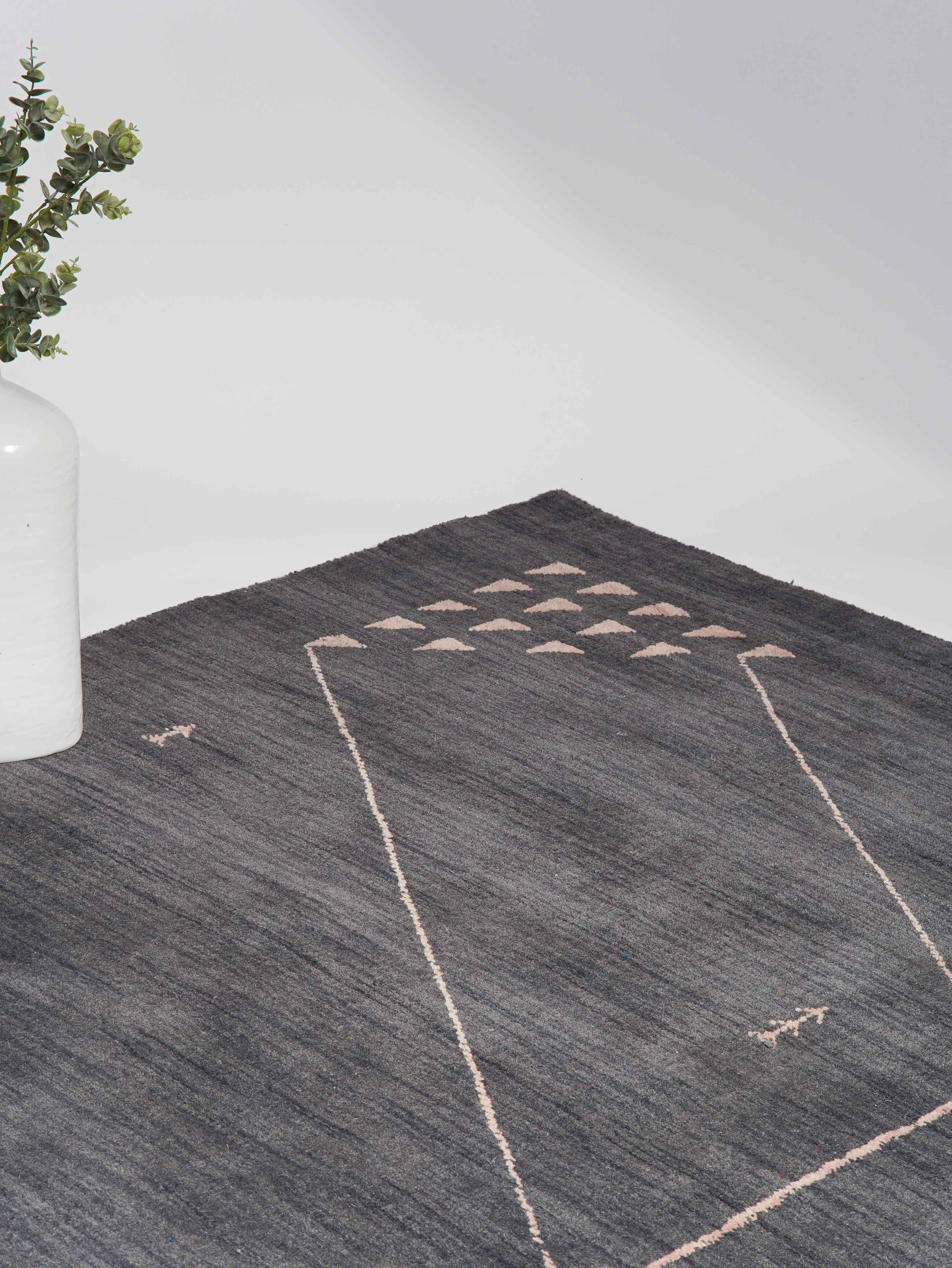 Geode Premium Hand Knotted Wool Rug - Luxury Bohemian Area Rug for Living Room, Bedroom & Office - Soft & Durable Home Decor