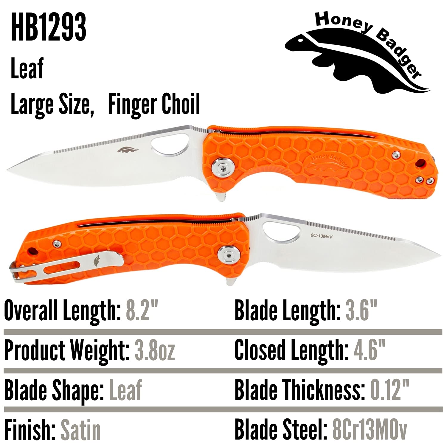 Western Active Honey Badger Flipper Pocket Knife - 3.63