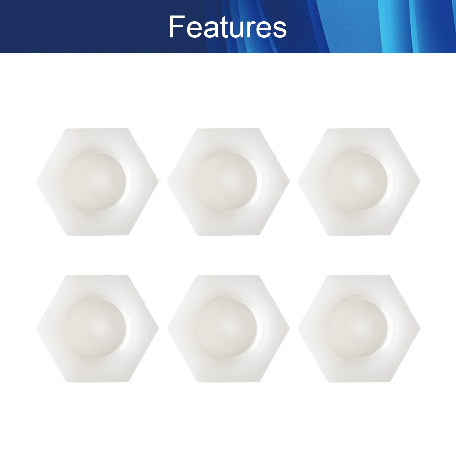 Hex Cap Nuts M10 - Nylon Decorative Crown Locknuts (10Pcs) for Furniture & DIY Projects