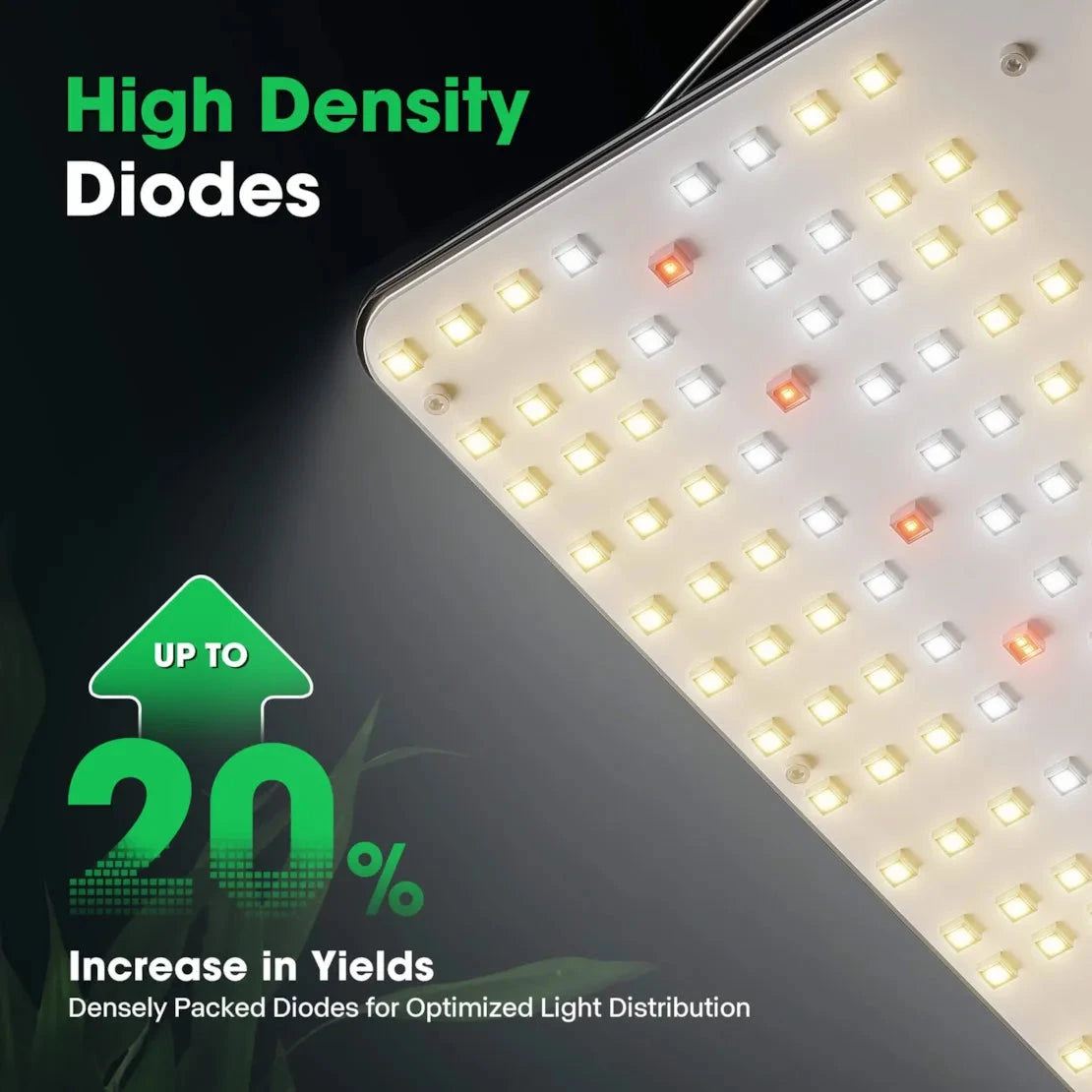 Vivosun VS2000 Full Spectrum LED Grow Light for Indoor Plants - 200W High Efficiency Plant Light for Hydroponics, Greenhouse, and Home Gardening