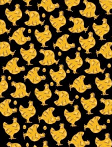 Fried Chicken Egg Black