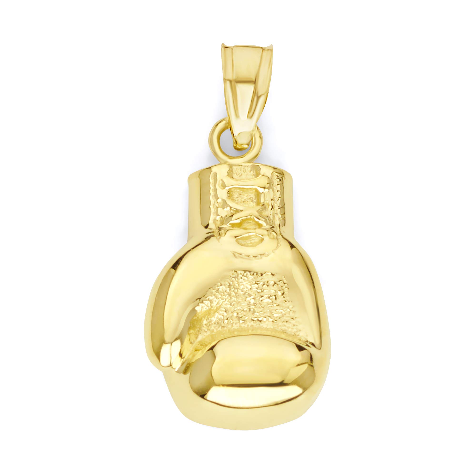 10K Real Solid Gold Boxing Glove Pendant - Premium Fighter Sports Jewelry for Boxers, Boxing Tournament Prize, Gift for Champions | Perfect for Boxing Events, Awards, and Sports Enthusiast Collections
