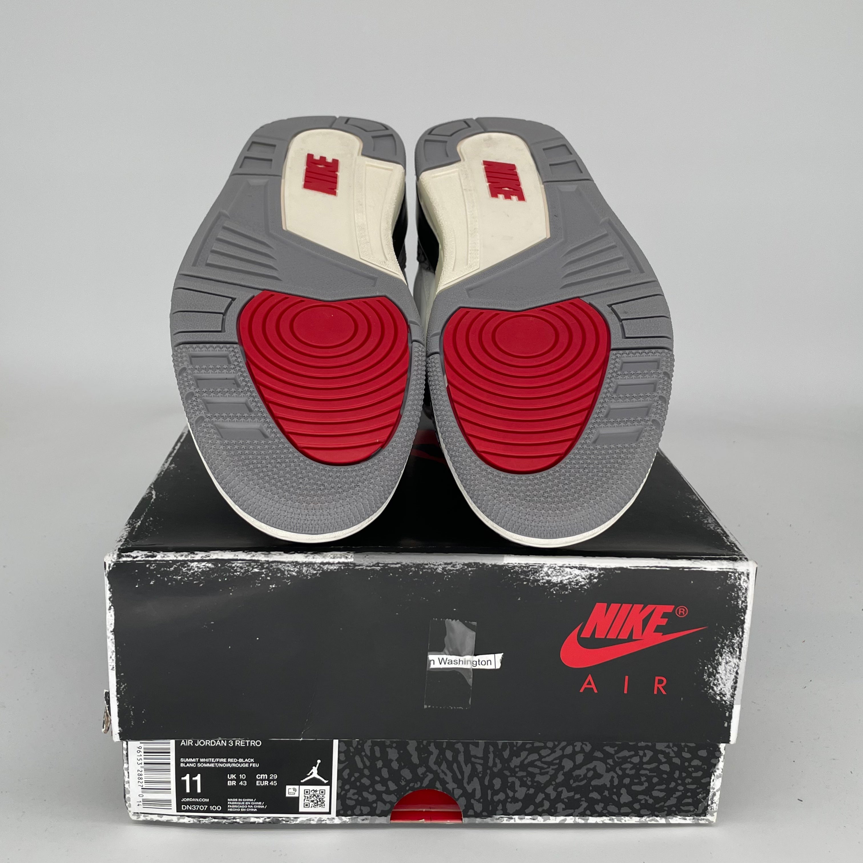 Original Air Jordan 3 White Cement Reimagined Basketball Shoes - Men's Size 11 (DN3707-100) - Retro Sneakers for Streetwear & Casual Outfits