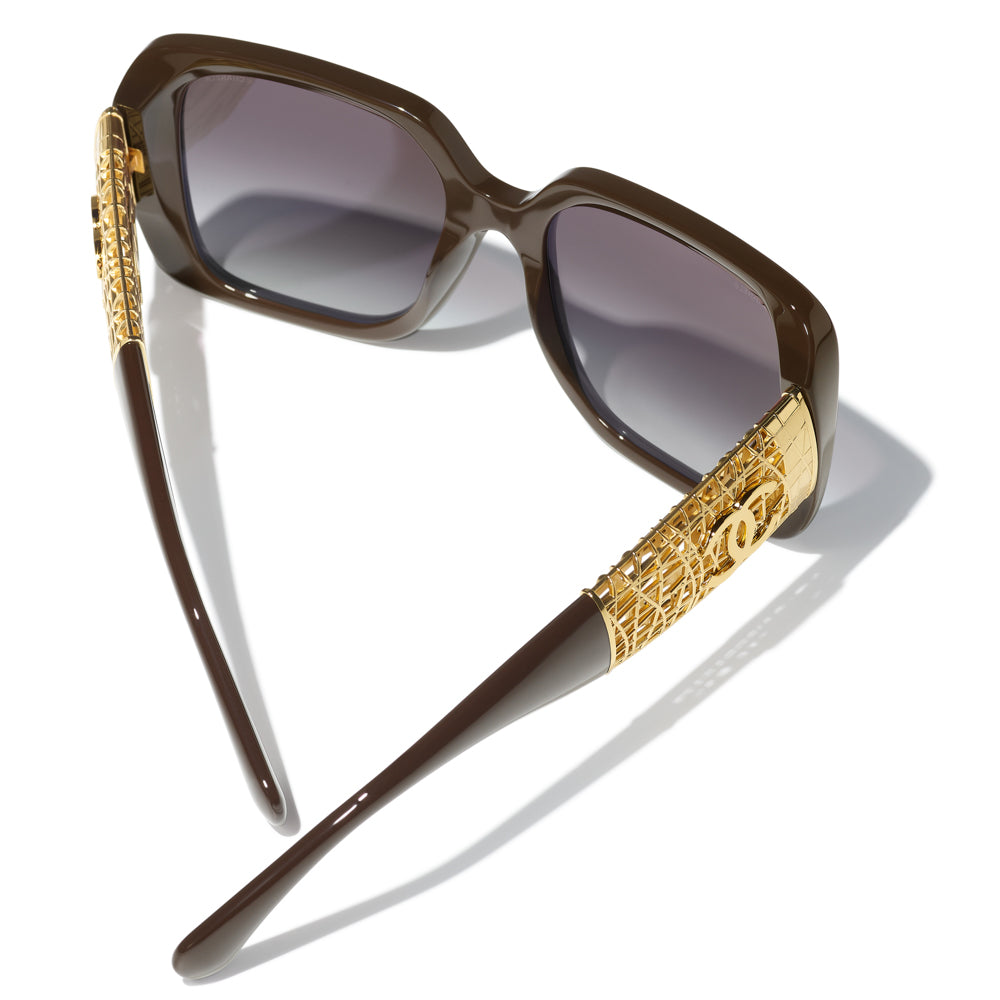 Original Chanel 5532 Sunglasses - Luxury Designer UV Protection Shades for Women - Perfect for Beach, Driving & Fashion Outfits