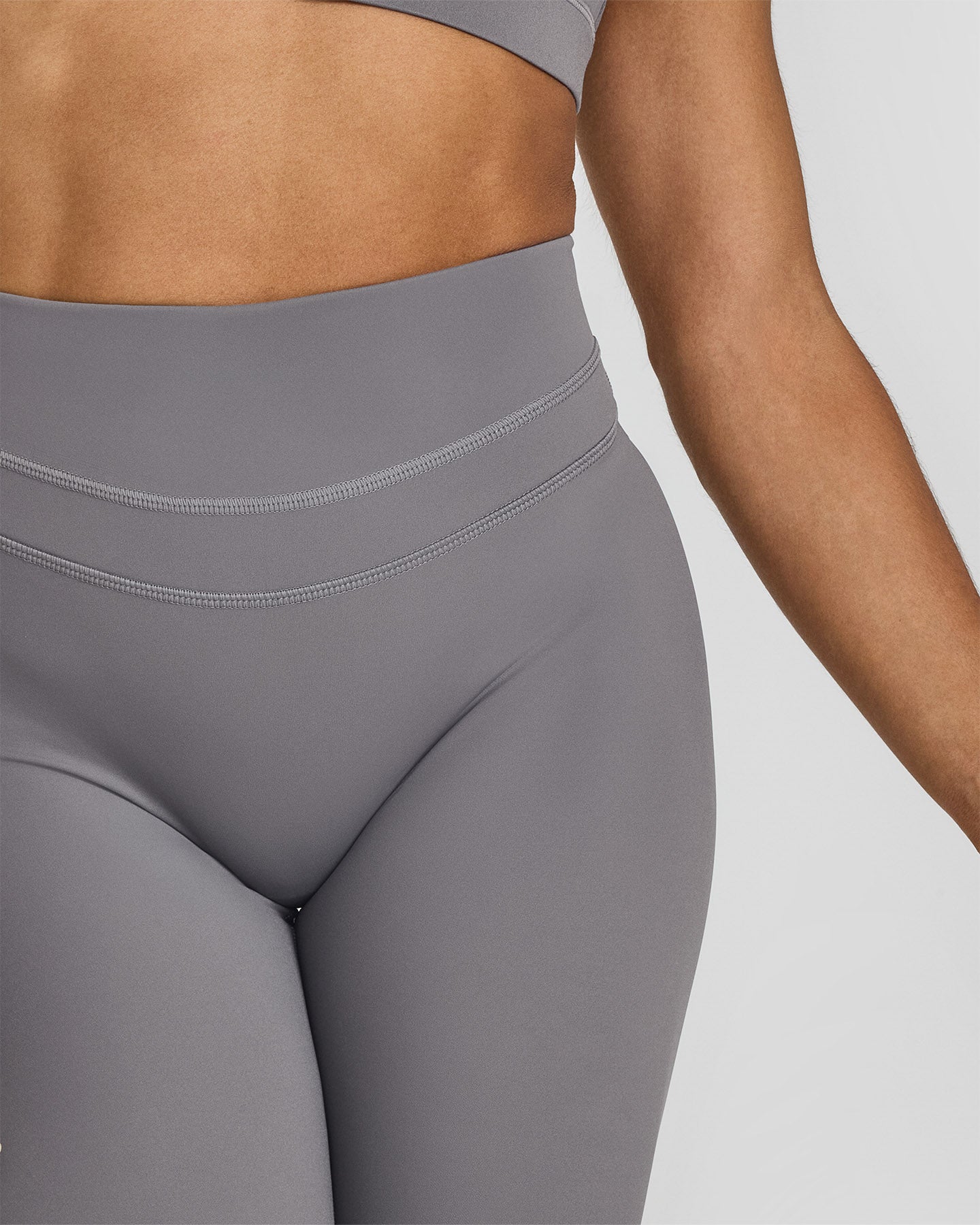 High Waisted Leggings for Women - Seamless Tummy Control Yoga Pants in Ash Grey | Perfect for Workouts, Yoga & Everyday Comfort