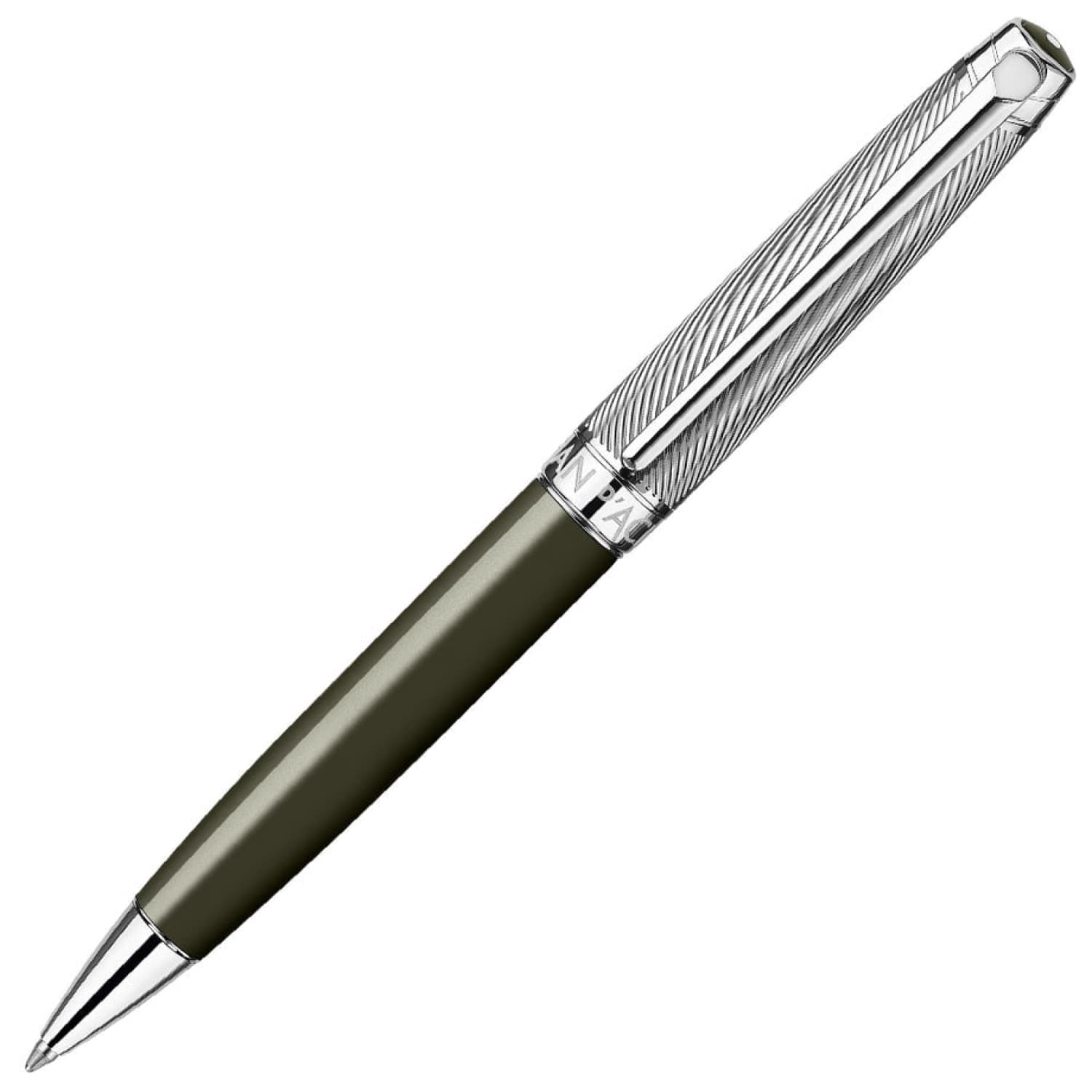 Caran d’Ache Leman Ballpoint Pen - Premium Swiss Made Writing Instrument in Terre D’ombre Brown - Ideal for Business Professionals, Gift Giving & Luxury Writing Experience