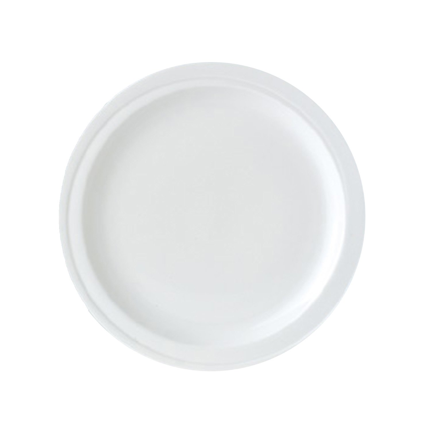 BergHOFF 4-Piece White Hotel Line Charger Plates Set - Elegant Dinnerware for Weddings, Banquets & Fine Dining