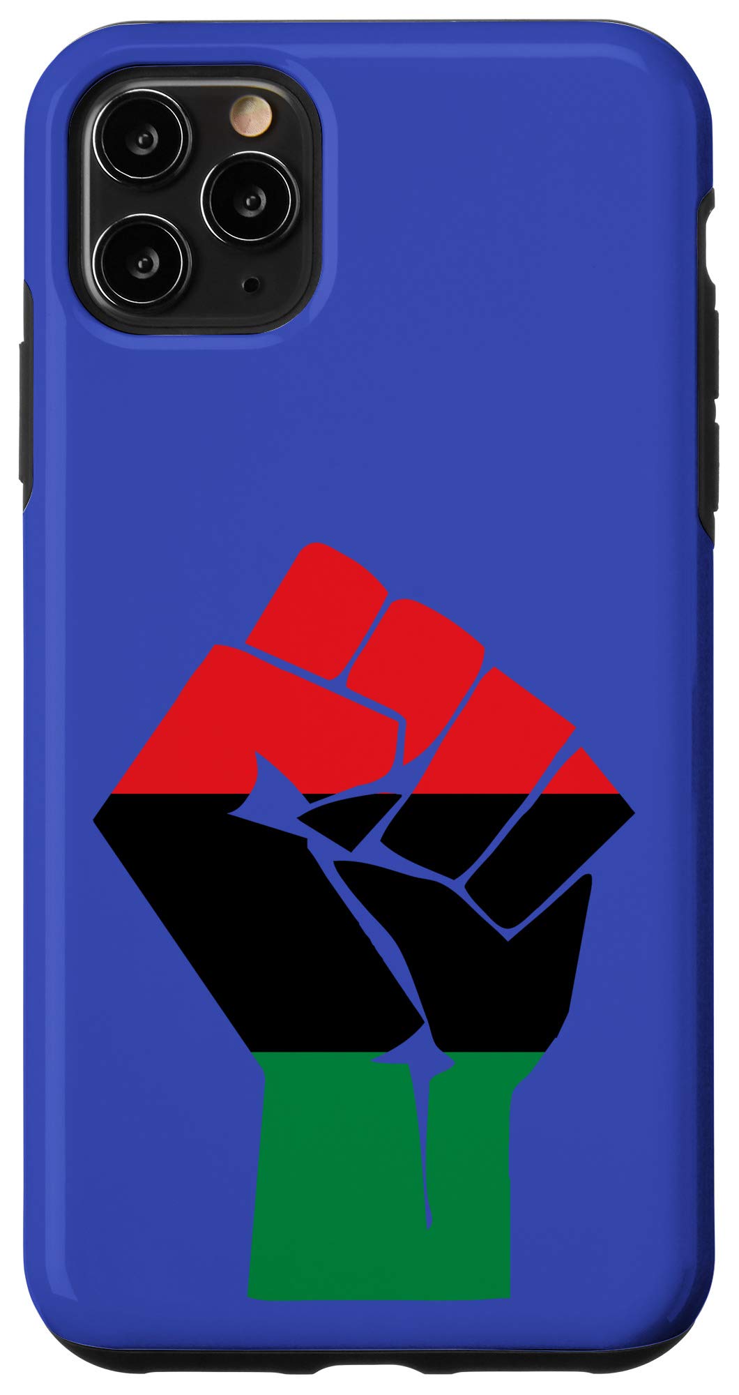 iPhone 11 Pro Max Case with African American Flag & Fist Design - Heritage Symbol Protective Cover - Perfect Gift for Black History Month, Cultural Pride & Daily Use