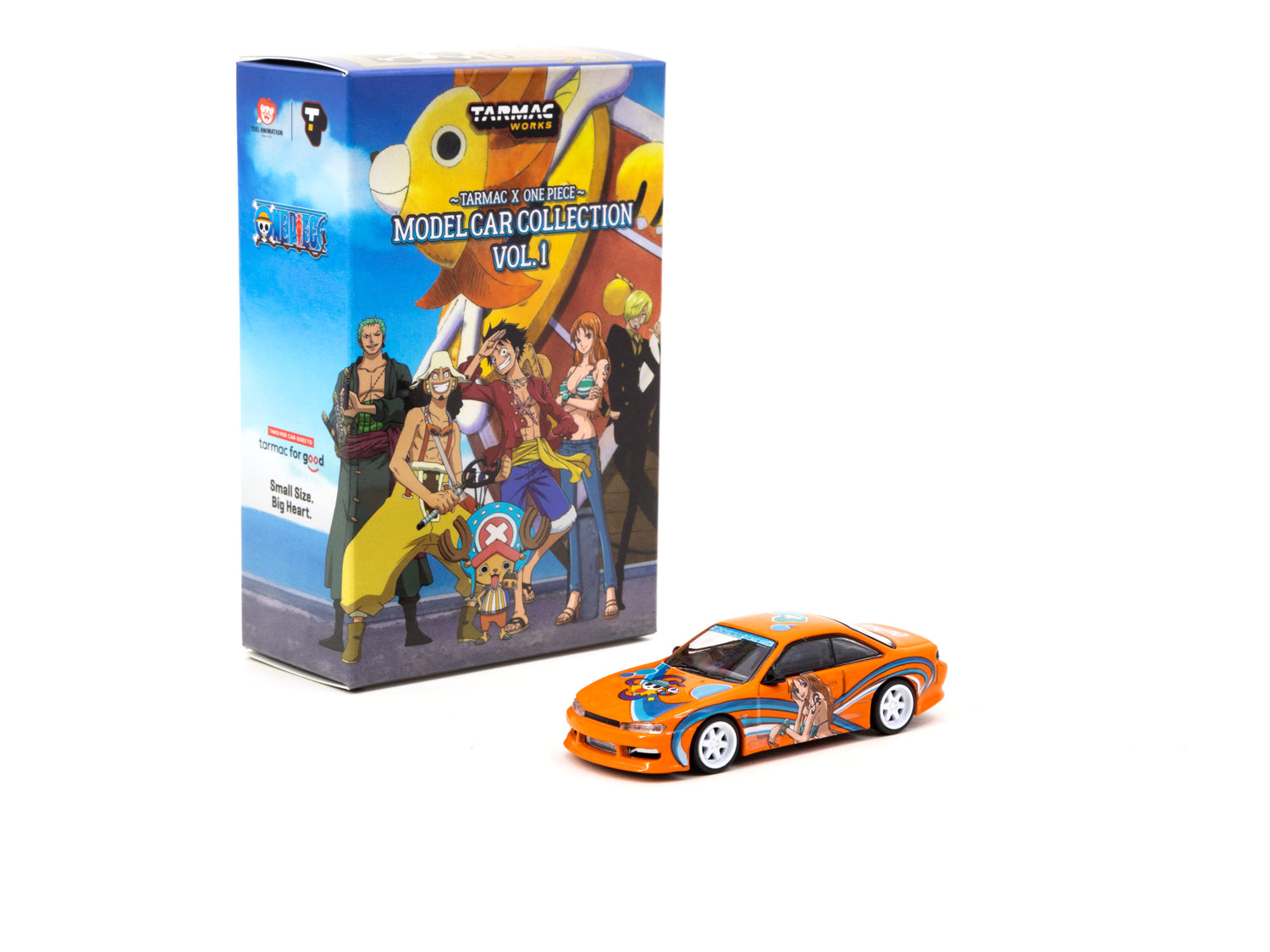 Tarmac Works x One Piece Model Car Collection VOL.1 - 6 Cars Set COLLAB64 | Anime-Themed Diecast Cars for Display & Collection | Perfect for Anime Fans, Car Enthusiasts & Gift Giving
