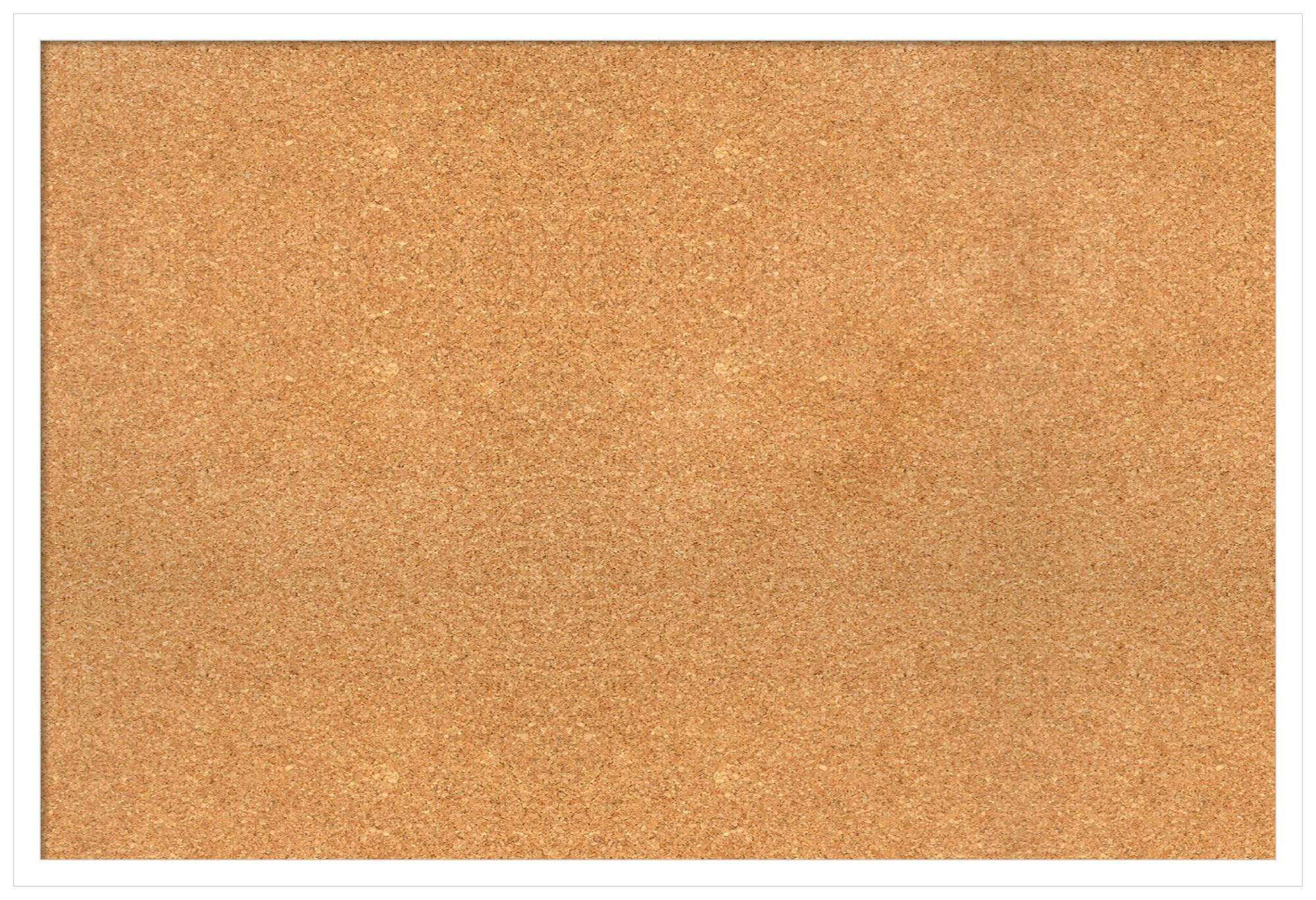 Amanti Art 25x37 Inch Natural Cork Board with White Wood Frame - Large Vision Board & Office Decor for Home Organization, Modern Pinboard for Notes, Photos & Display - Perfect for Home, Office & Dorm Room Inspiration