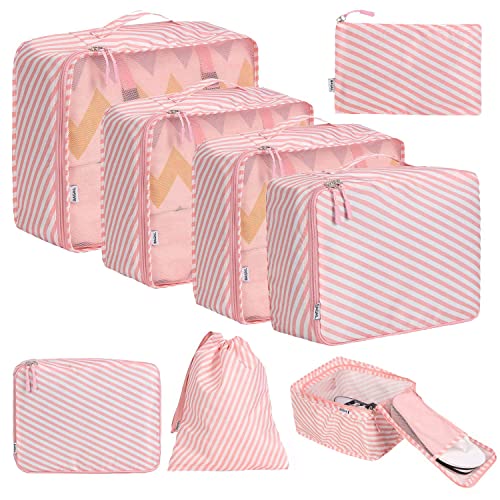 White and Pink Stripe