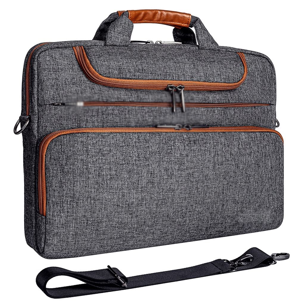 WPYYI Multi-Use 15.6-inch Laptop Sleeve with Handle - Durable Notebook Computer Bag with Extra Storage Space (Black) - Perfect for Work, School & Travel