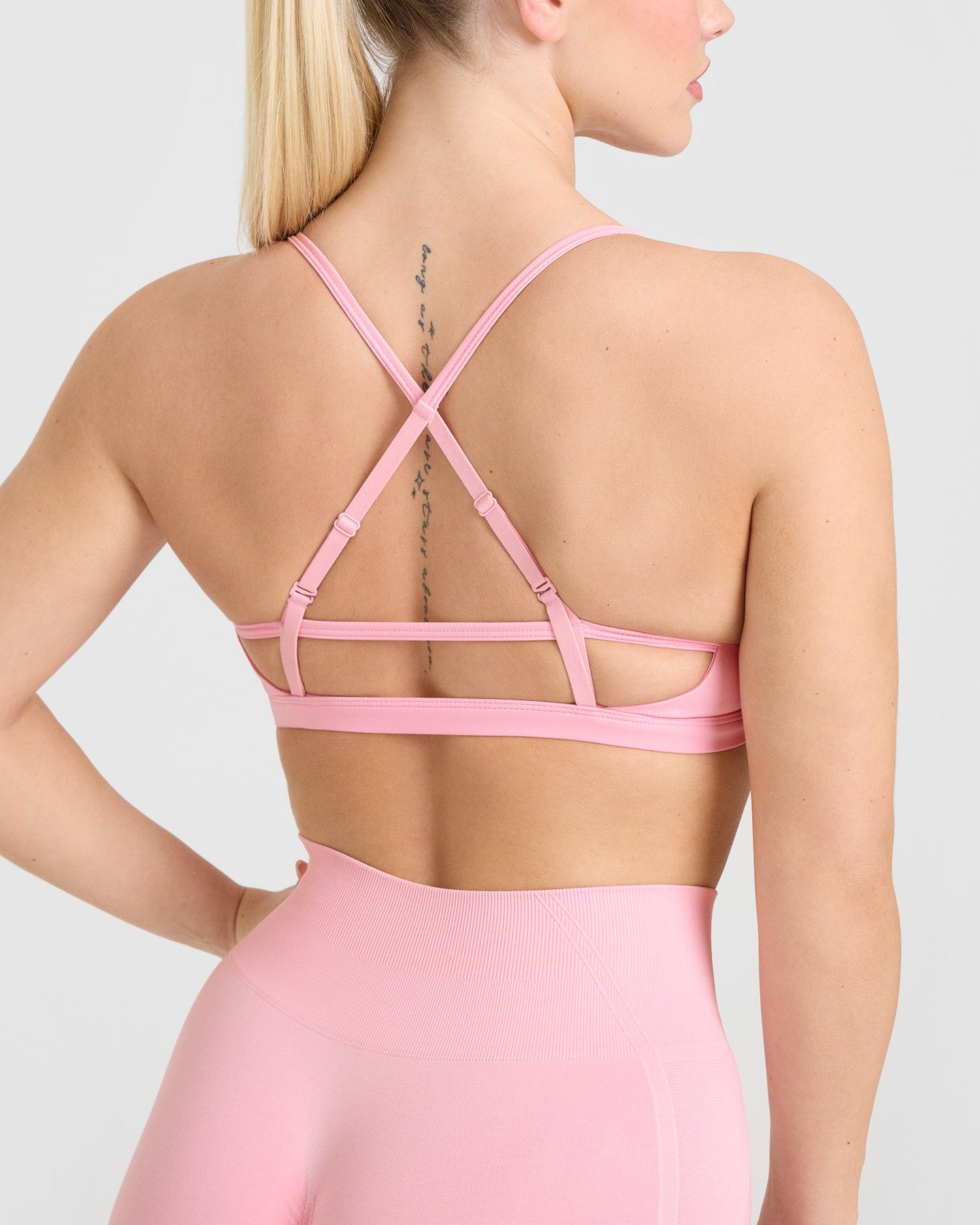 Timeless Strappy Bralette - Comfortable Lace Bralette for Women | Petal Pink | Perfect for Yoga, Lounge & Everyday Wear