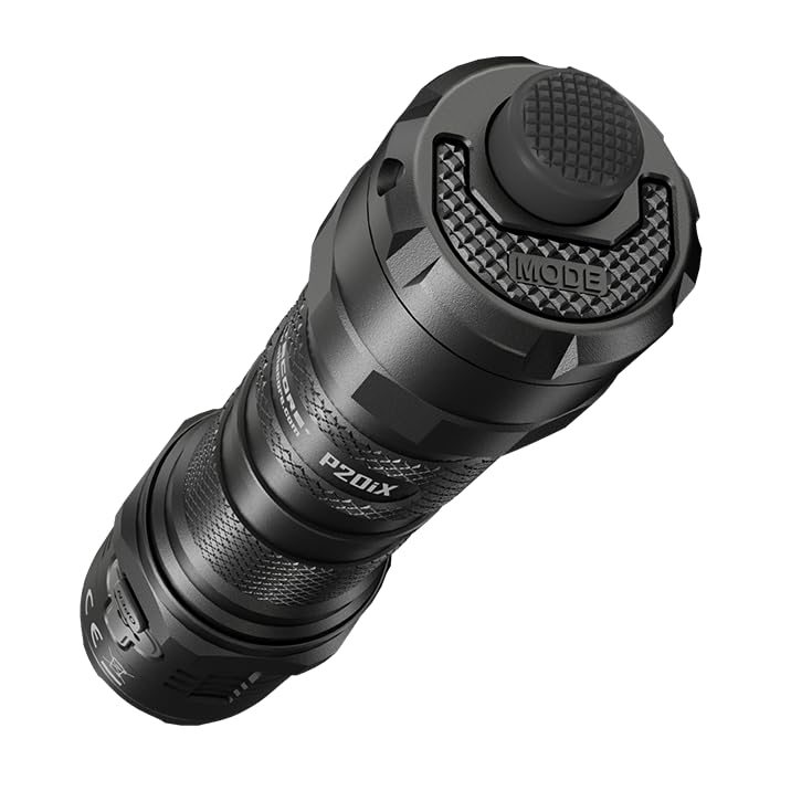 Nitecore P20iX 4000 Lumen Tactical Flashlight - USB-C Rechargeable Super Bright LED Flashlight with LumenTac Organizer | Perfect for Camping, Hiking, Emergency & Outdoor Adventures