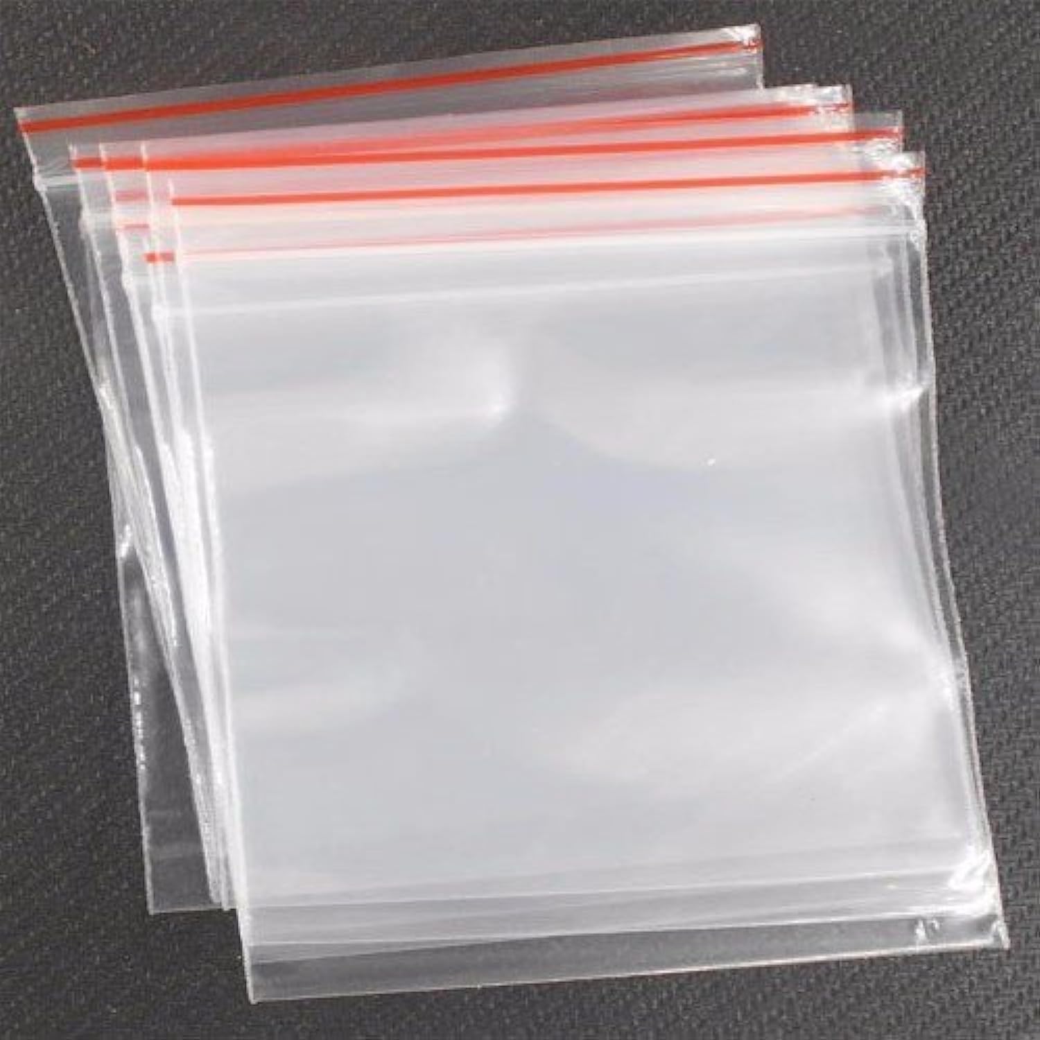 100 Pack 5x7 Inches (12.7x17.8 cm) Clear Polypropylene Reusable Zip Lock Bags - Resealable Plastic Pouch for Food Storage, Crafts, Office Supplies & Travel Organization