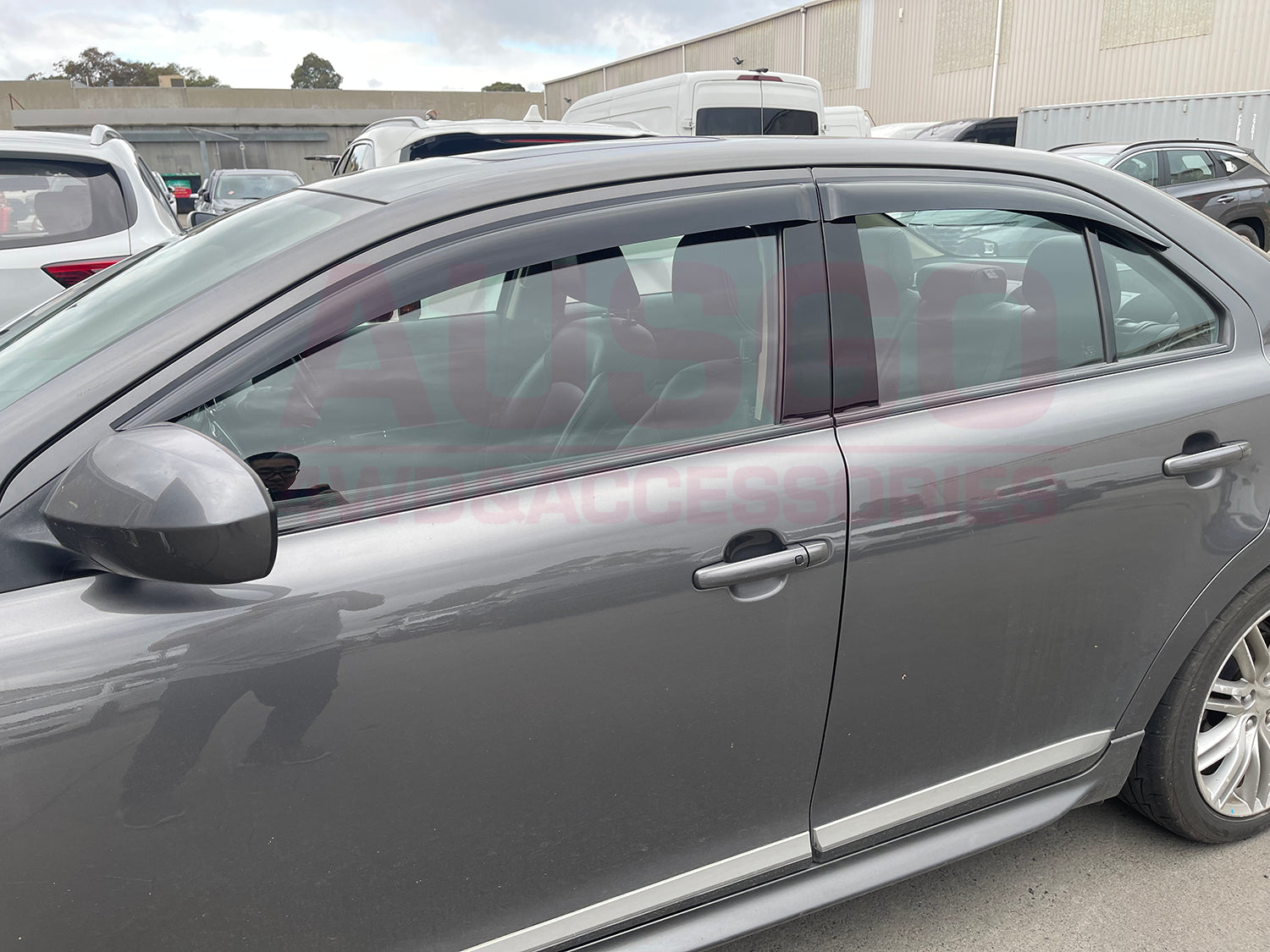 Suzuki Kizashi 2010-2016 Weather Shields - Durable Car Window Rain Guards for All-Weather Protection - Perfect for Rainy Days & Highway Driving