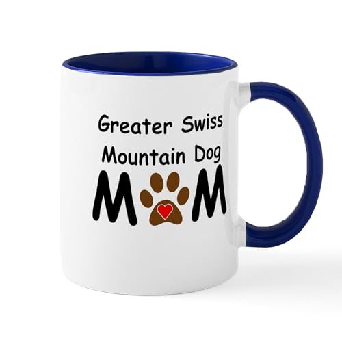 White/Navy Inside - Greater Swiss Mountain Dog Mom Mug