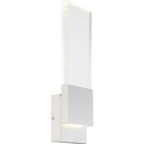 Polished Nickel Finish Seeded Glass Pendant Light - Perfect for Kitchen Island, Dining Room, and Entryway Lighting