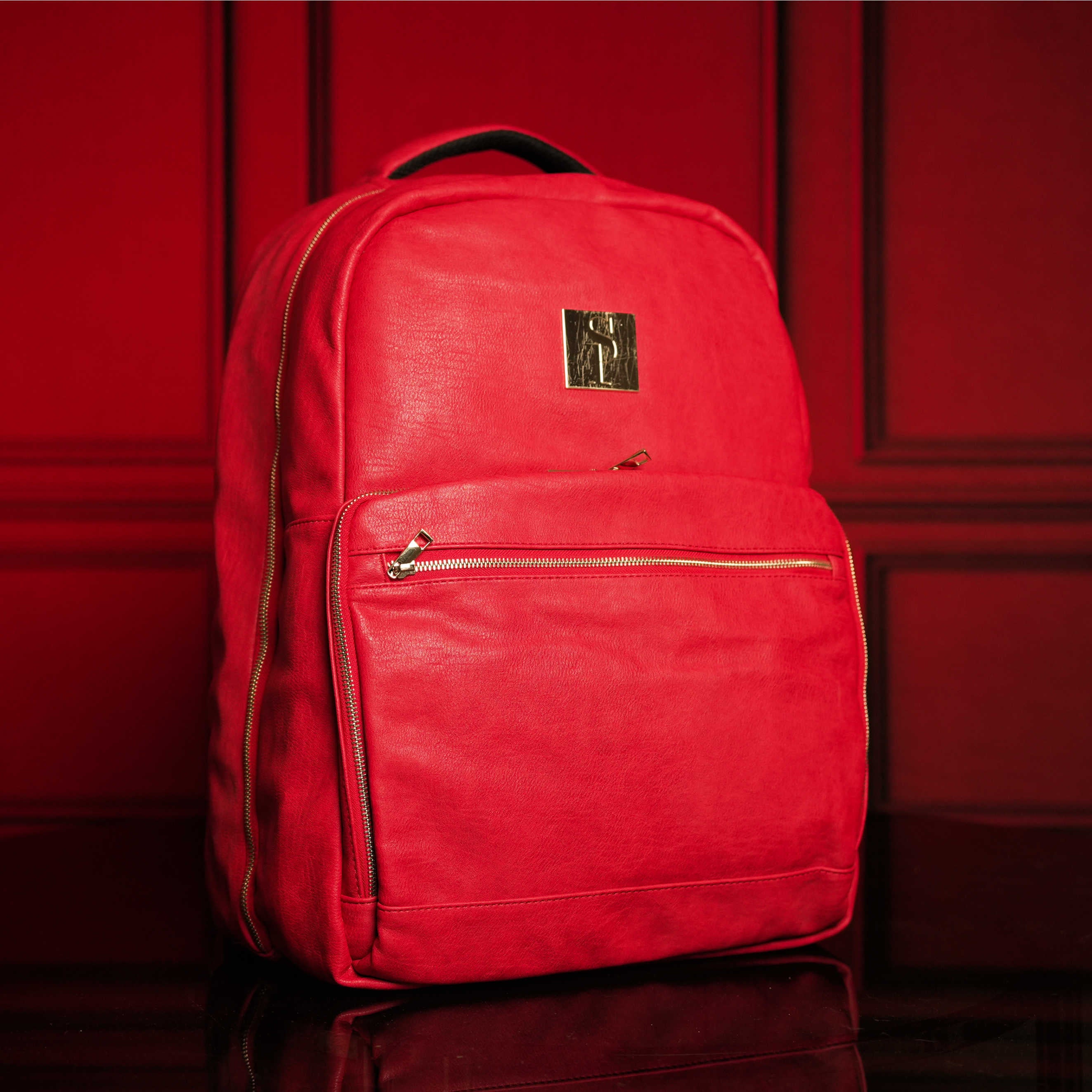 Premium Red Tumbled Leather Crossbody Bag for Women - Stylish & Durable Everyday Purse for Work, Travel & Shopping
