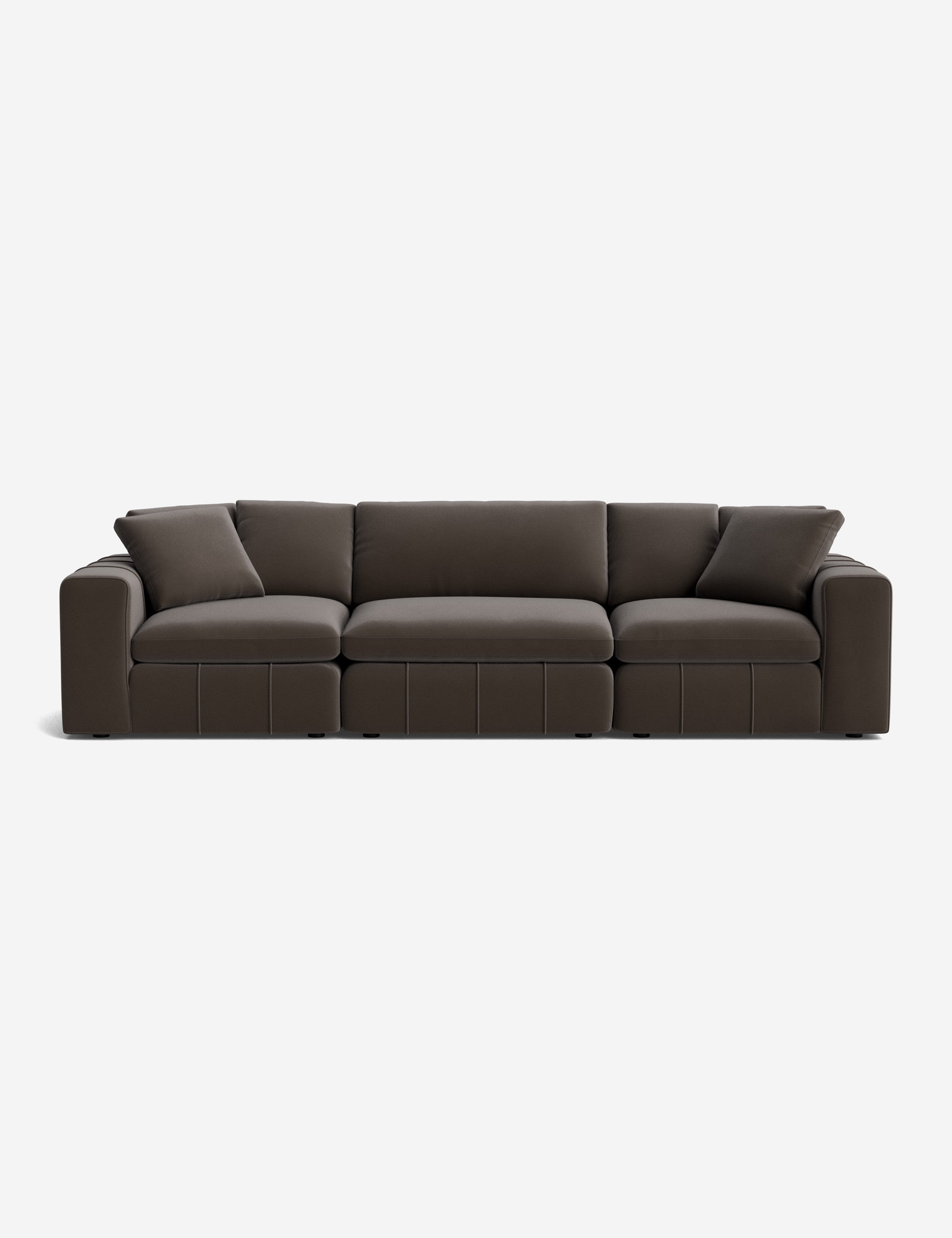 Taupe Performance Velvet