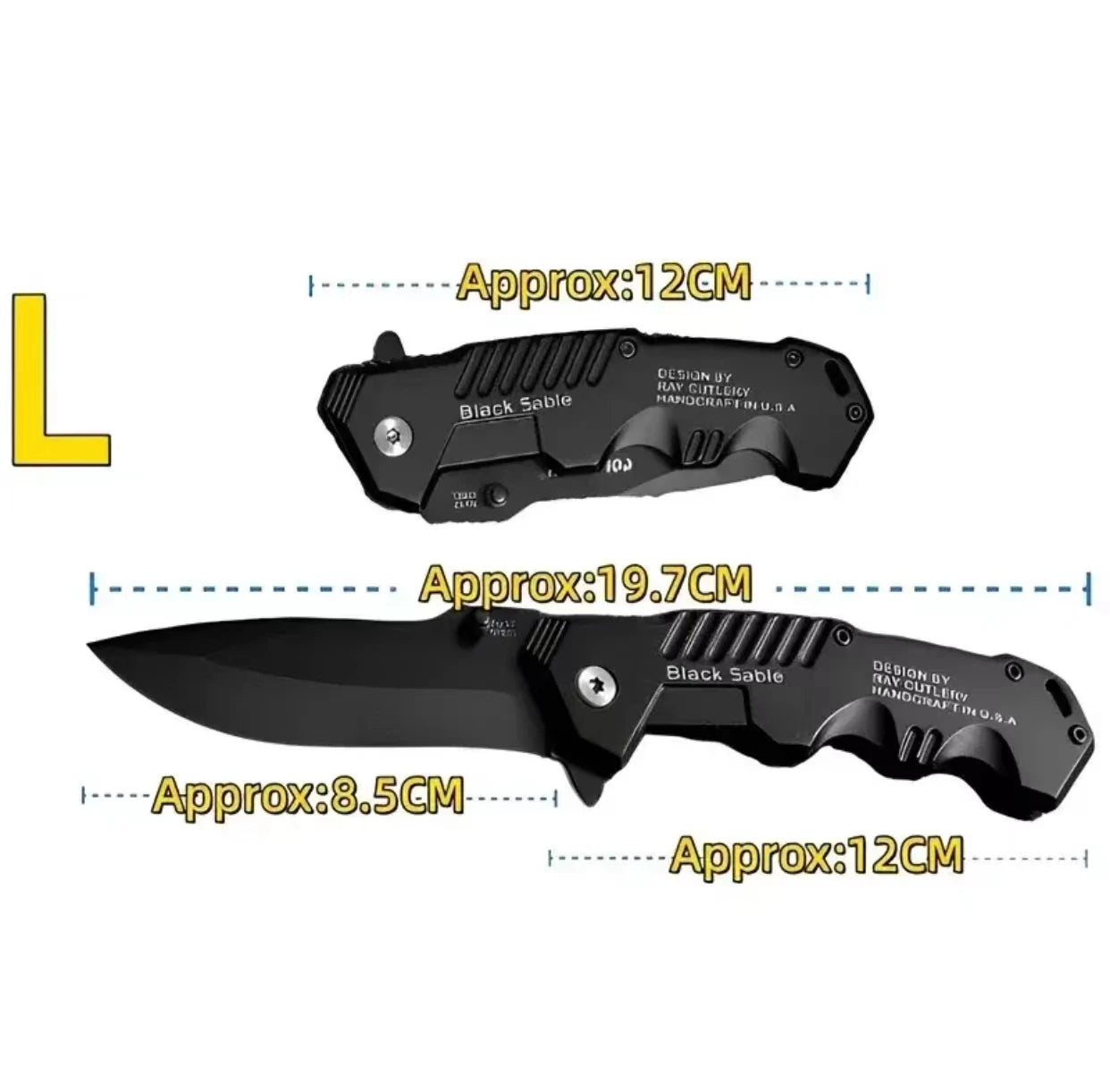 Premium EDC Stainless Steel Folding Knife - Ultra Sharp Tactical Pocket Knife for Camping, Hiking & Survival | Outdoor Gear & Everyday Carry Essentials
