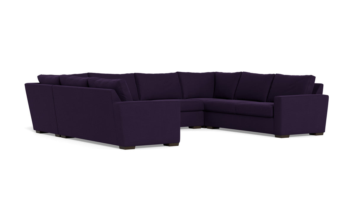 Modern Mesa 154 Condo U-Shaped Sectional Sofa - Comfortable L-Shaped Couch for Living Room, Family Room & Small Spaces