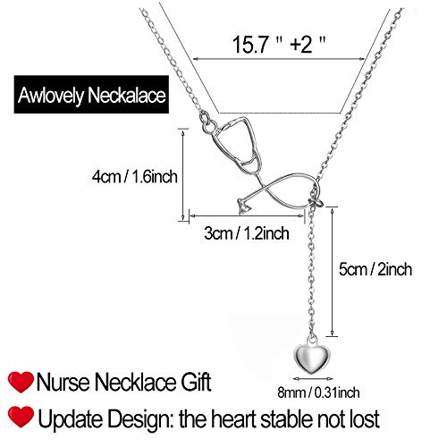 2024 Nurse Appreciation Gifts for Women - Stethoscope Necklace for Nurses, Doctors & Medical Graduates | Perfect for Nurses Week, Medical Graduation & Healthcare Professionals