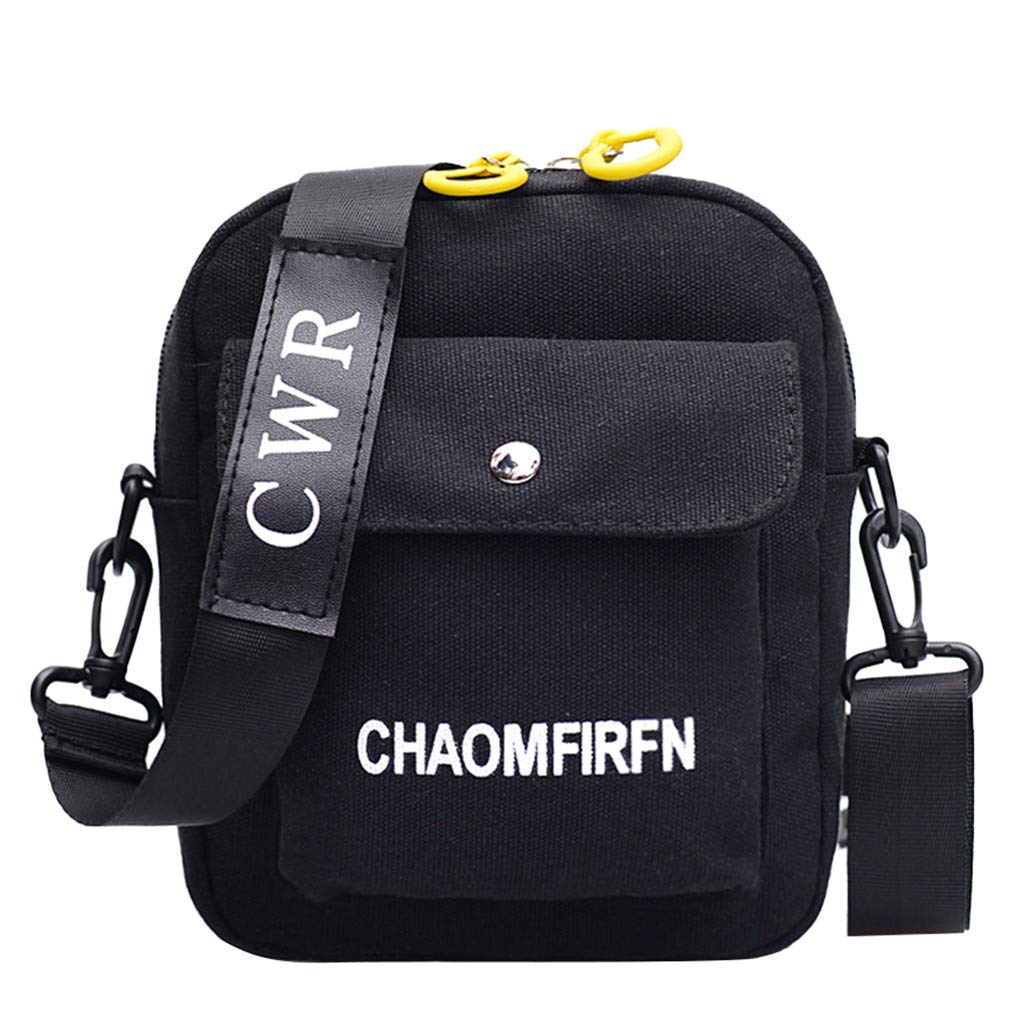 Stylish Canvas Tote Bag for Women & Men - Durable Outdoor Shoulder Bag with Zipper - Casual Messenger Bag for Travel, Shopping & Daily Use