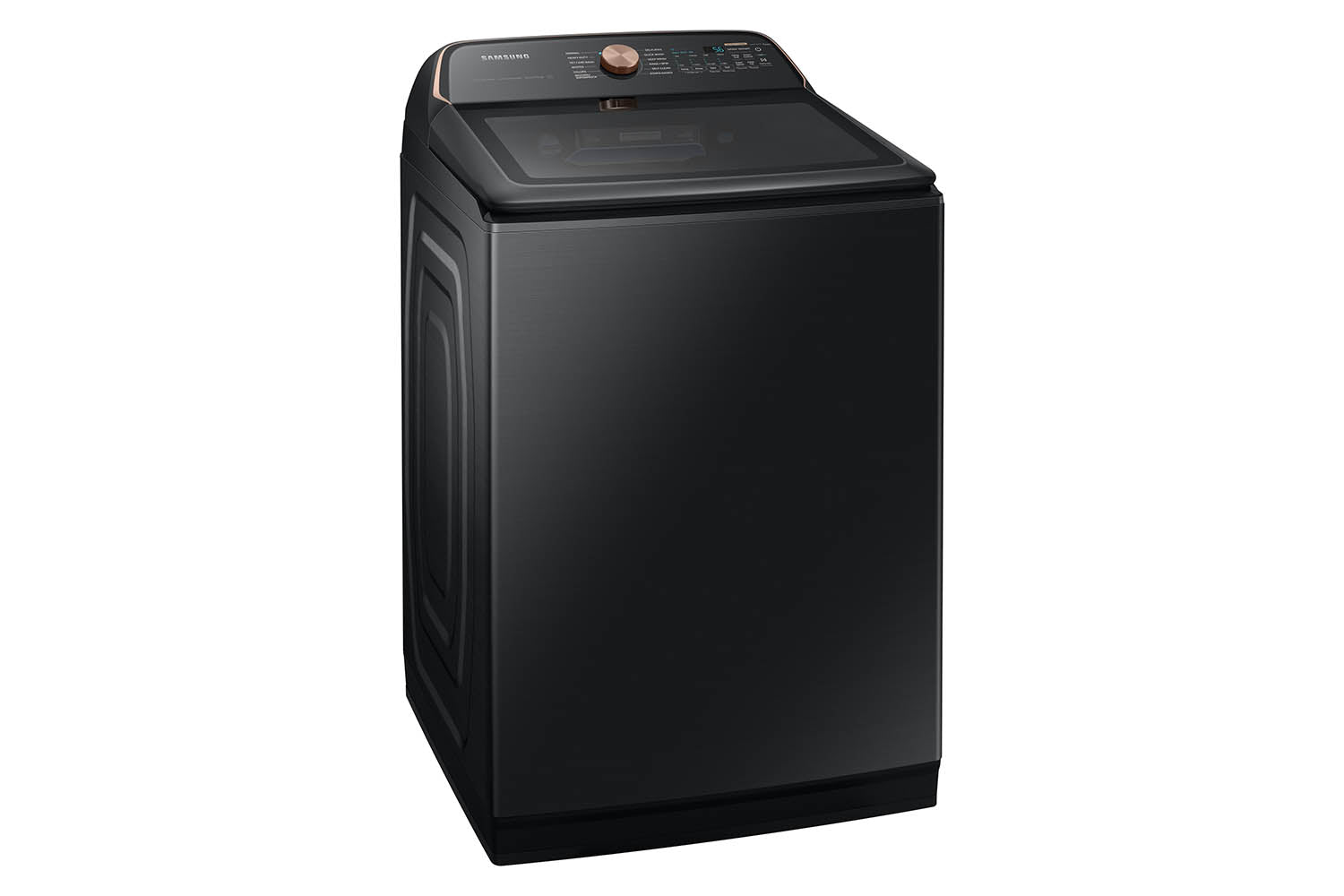 Samsung WA54CG7550AVA4 6.2 cu.ft Ultra Capacity Black Stainless Steel Top Load Washing Machine - Perfect for Large Families & Heavy Laundry Loads