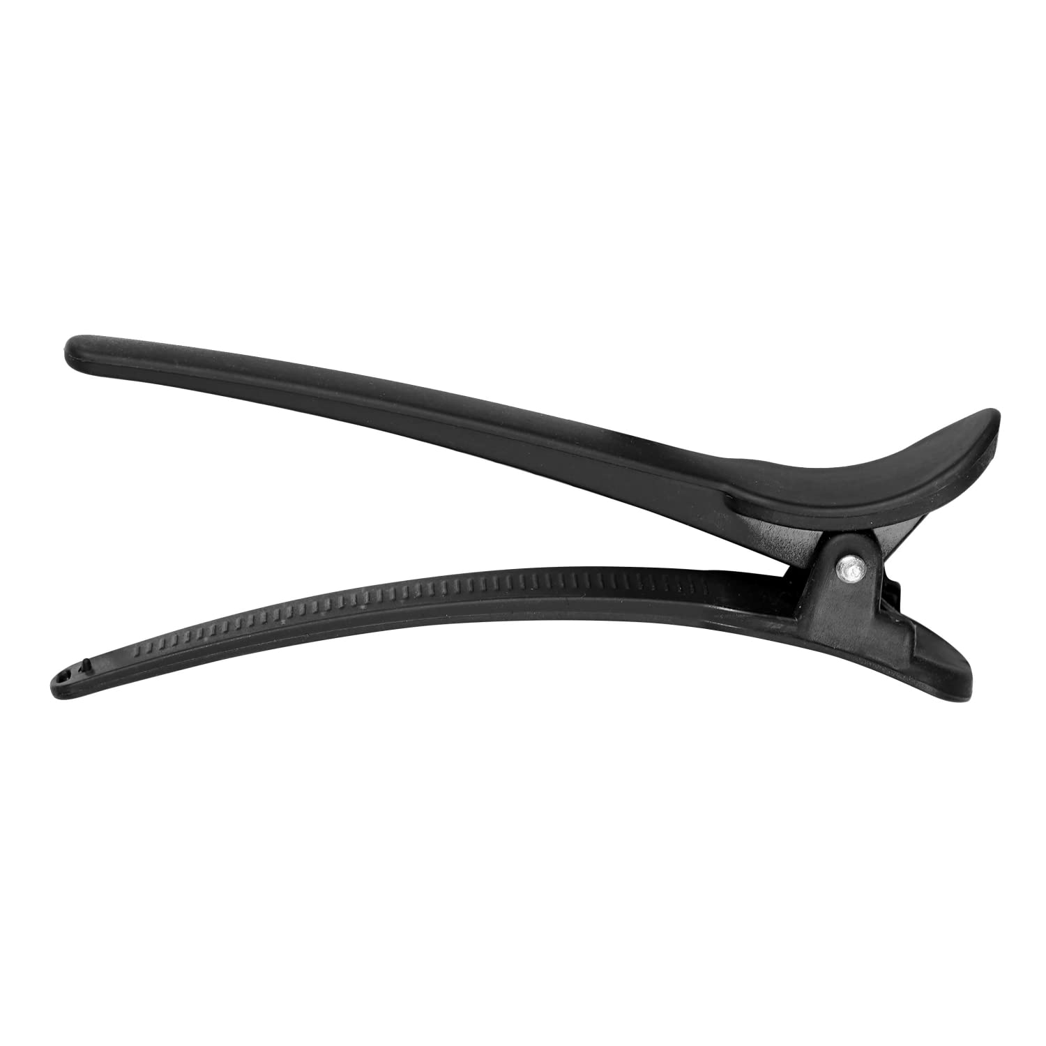WANBY 12Pcs Black Alligator Hair Clips - Professional Plastic Duckbill Hair Clips for Styling, Sectioning & Volume - Durable Big Bite Hair Clips for Women, Salon Use & DIY Hairstyles at Home