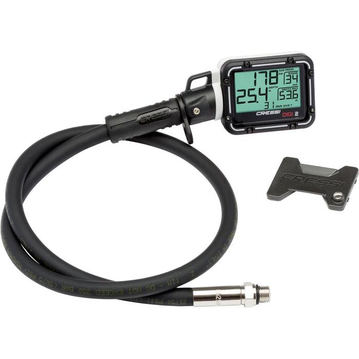 Cressi Digi 2 Digital Console - Professional Dive Computer for Scuba Diving with Depth Gauge & Temperature Sensor | Perfect for Underwater Exploration & Spearfishing