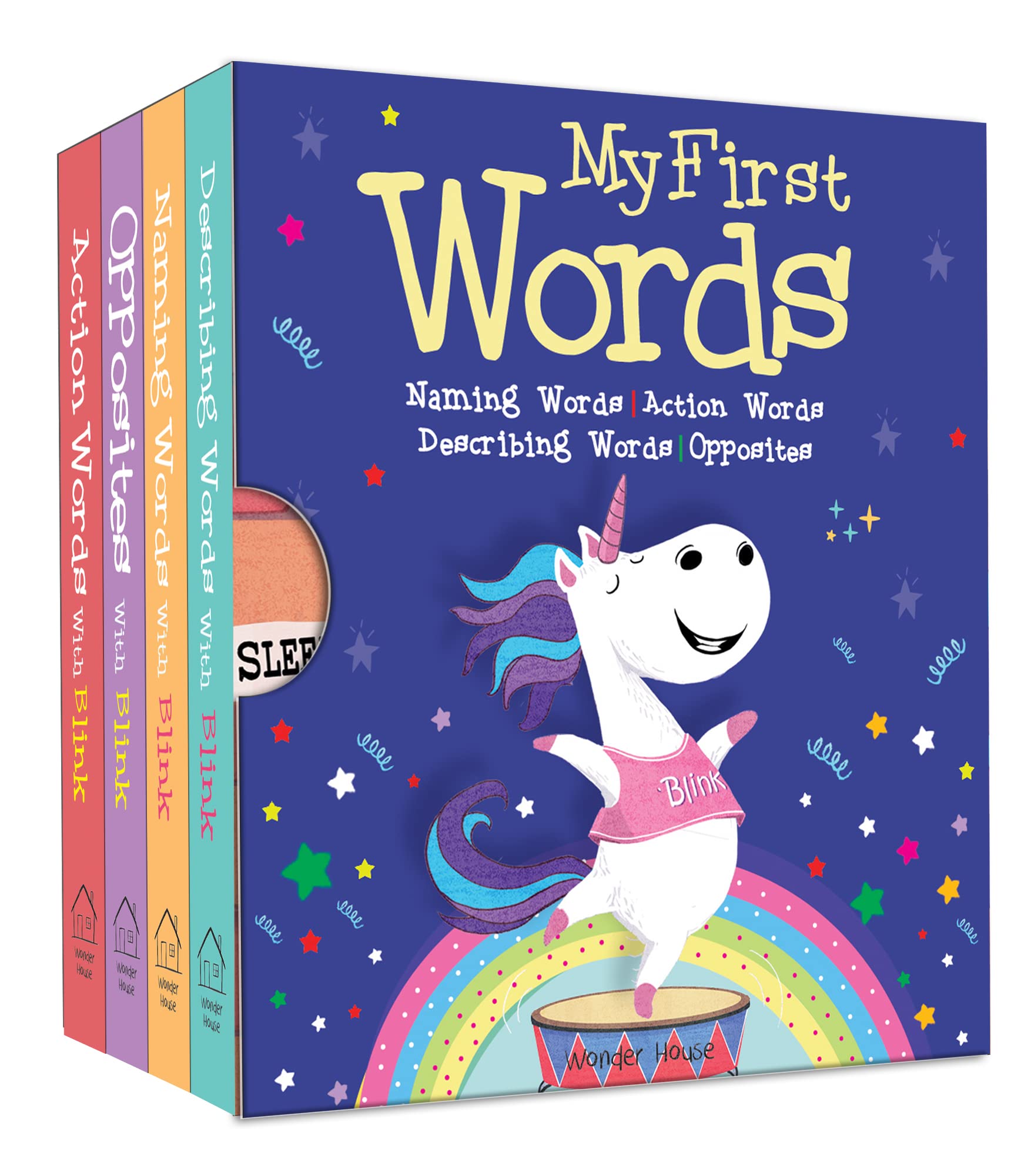 My First Words: Box Set of 4 Board Books for Babies & Toddlers - Early Learning, Vocabulary Building, and Educational Gift for Kids