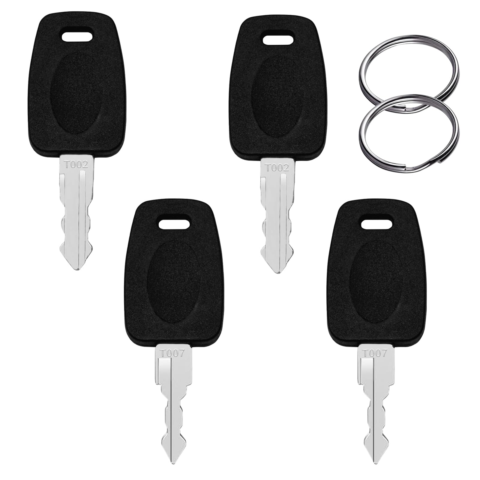 TSA002 TSA007 Replacement Luggage Lock Keys - 4 Pack, Compatible with Most TSA Approved Suitcase & Travel Bag Password Locks - Perfect for Airport Security Checks and Lost Key Replacement