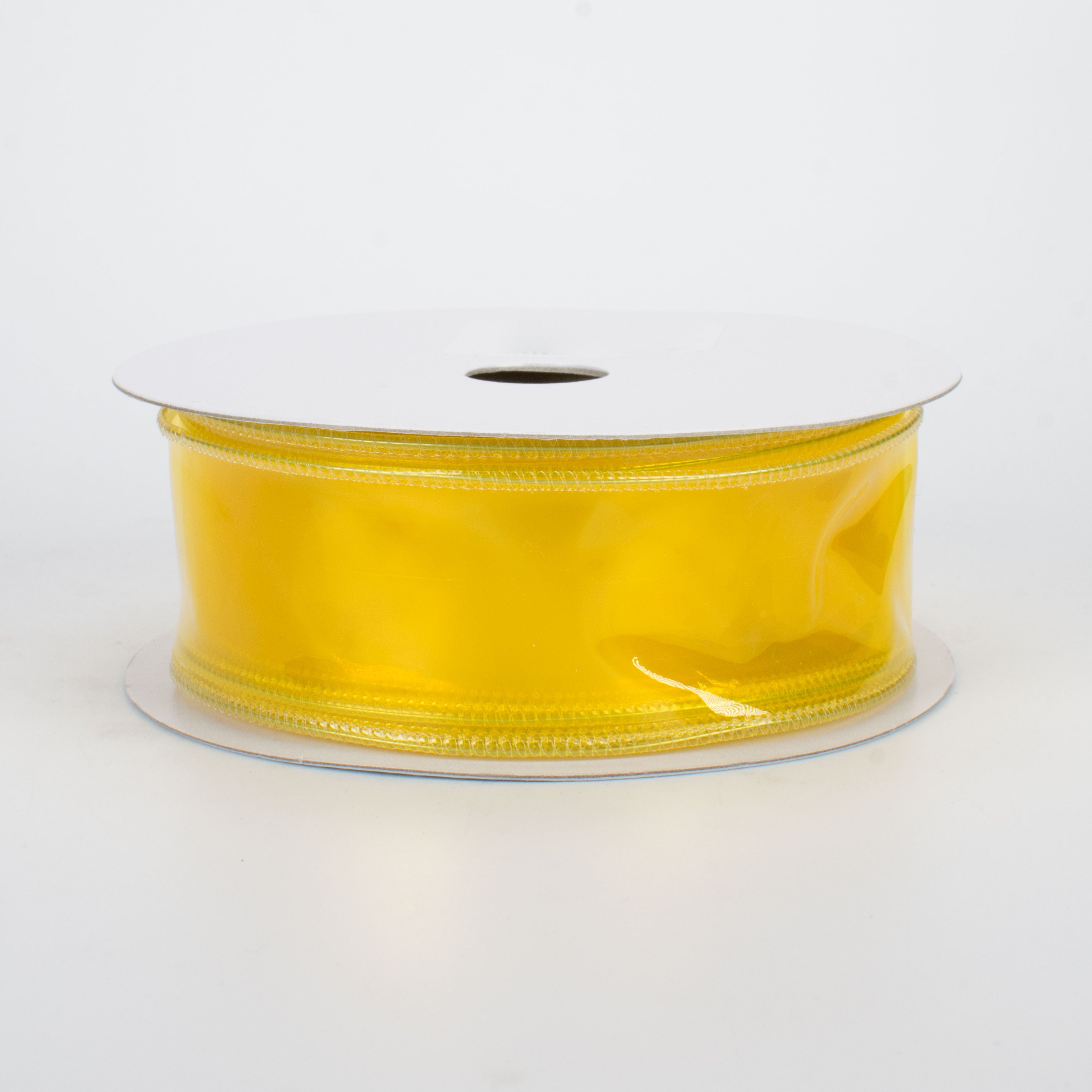 1.5 Inch Jelly Ribbon - Bright Yellow Decorative Ribbon (10 Yards) for Gift Wrapping, DIY Crafts, Hair Bows, and Party Decorations