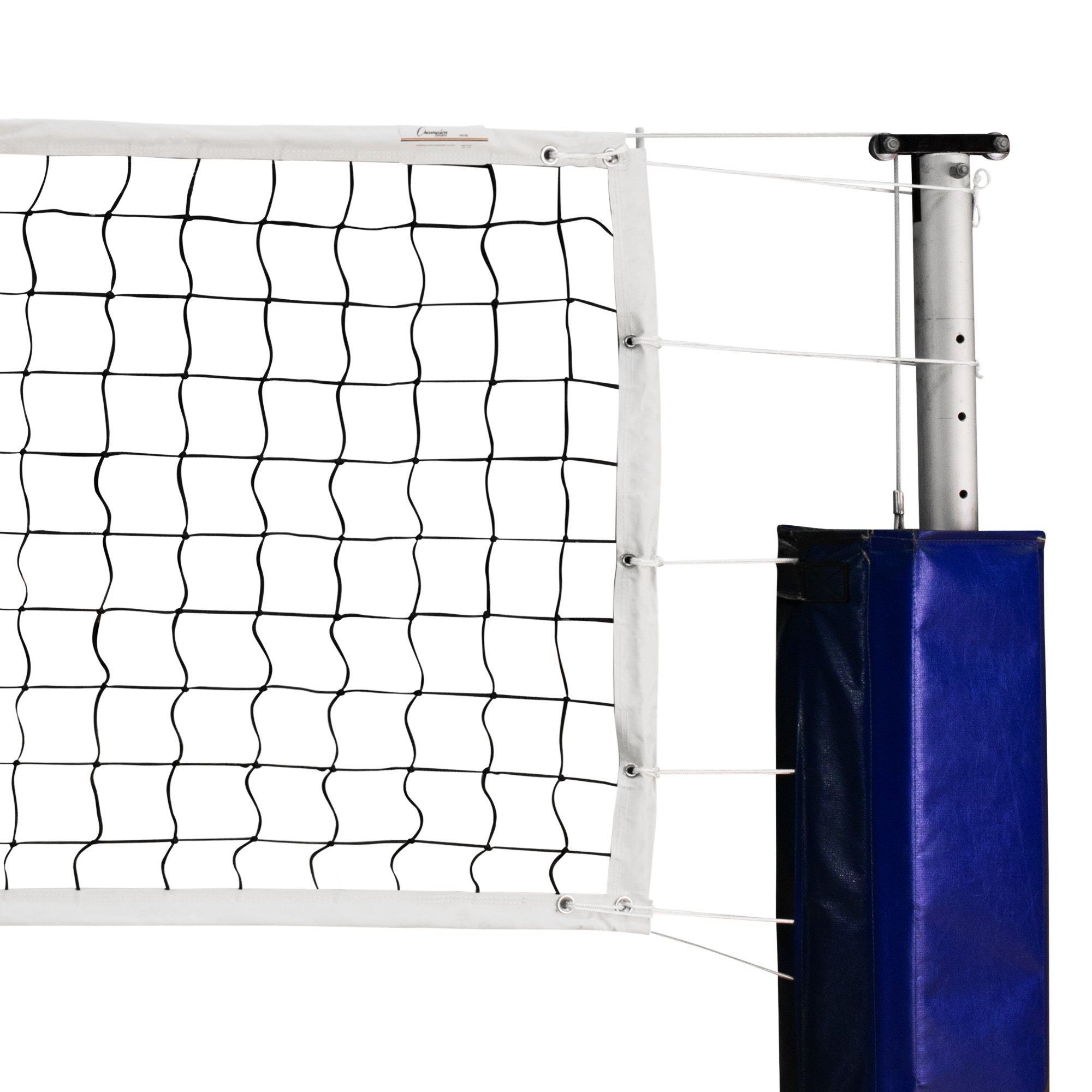 Champion Sports Official Volleyball Net Set for Indoor & Outdoor Games - Regulation Size Volleyball Net with Poles & Accessories - Perfect for Beach, Backyard, Gym & School Volleyball Practice