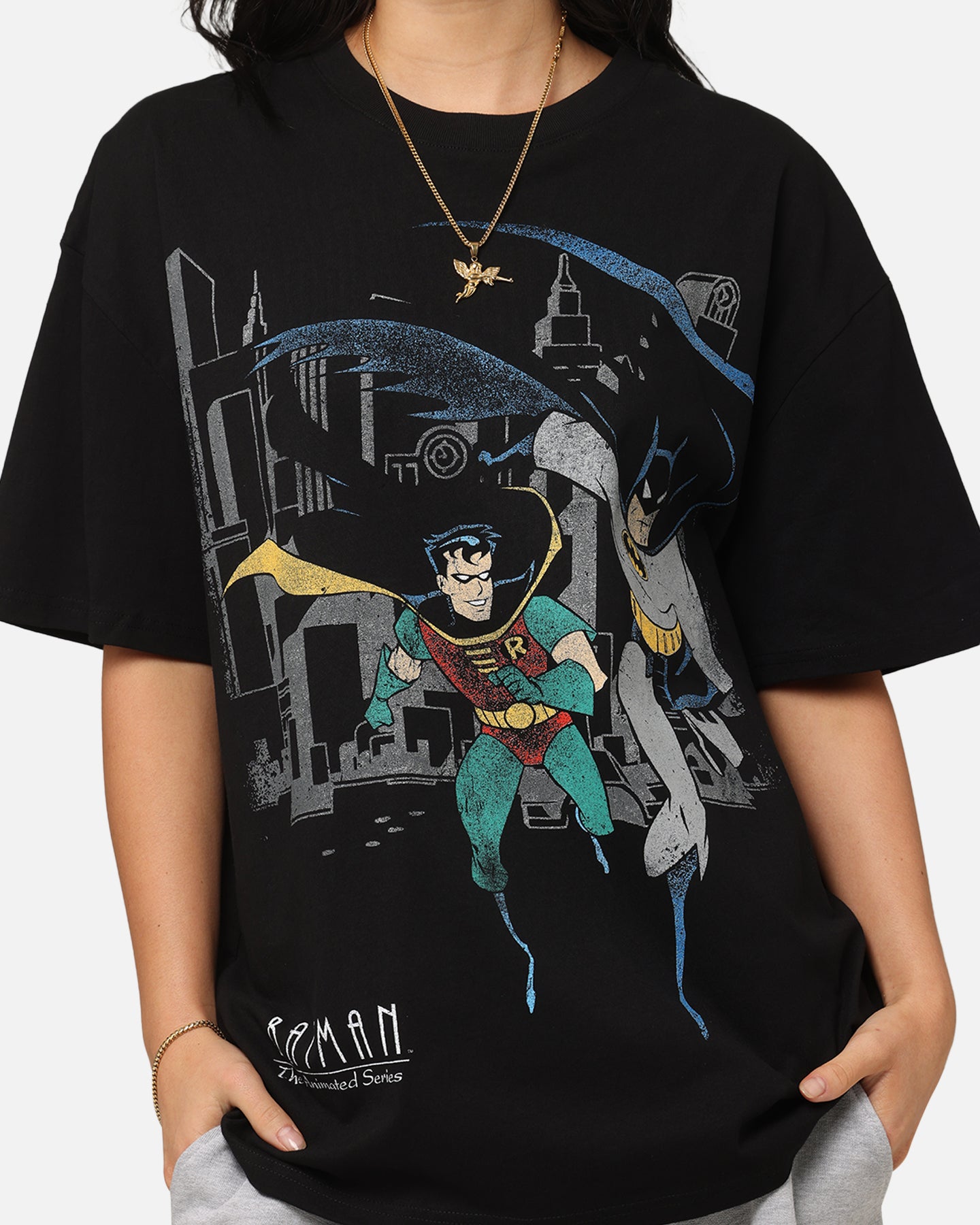 Vintage 1992 Batman And Robin Graphic T-Shirt - DC Comics Heavy Cotton Tee for Men - Perfect for Cosplay, Comic Con & Casual Wear