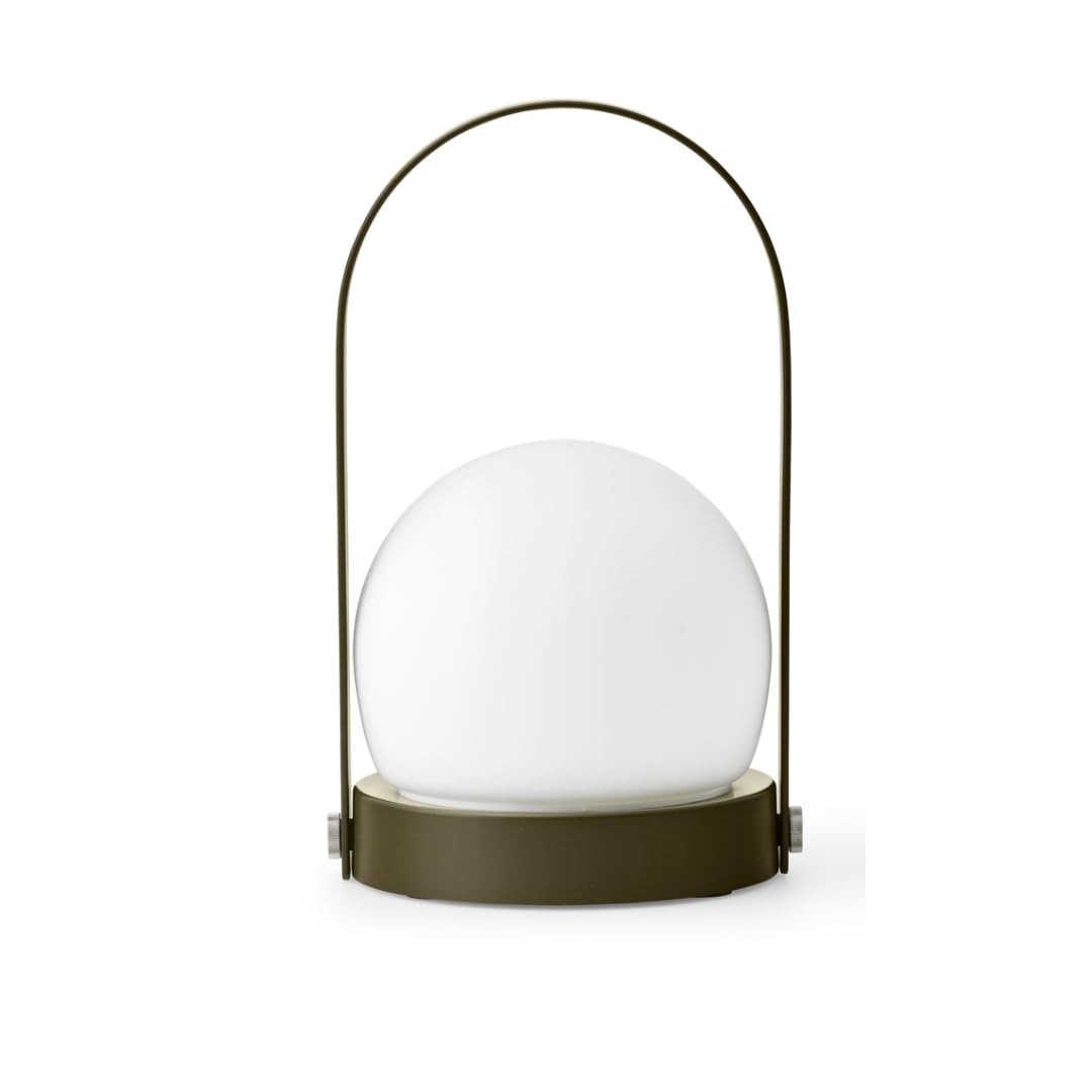 Portable LED Desk Lamp - Dimmable Rechargeable Warm White Light for Home Office, Camping, Reading & Night Light | Perfect Gift Idea (Olive Green)