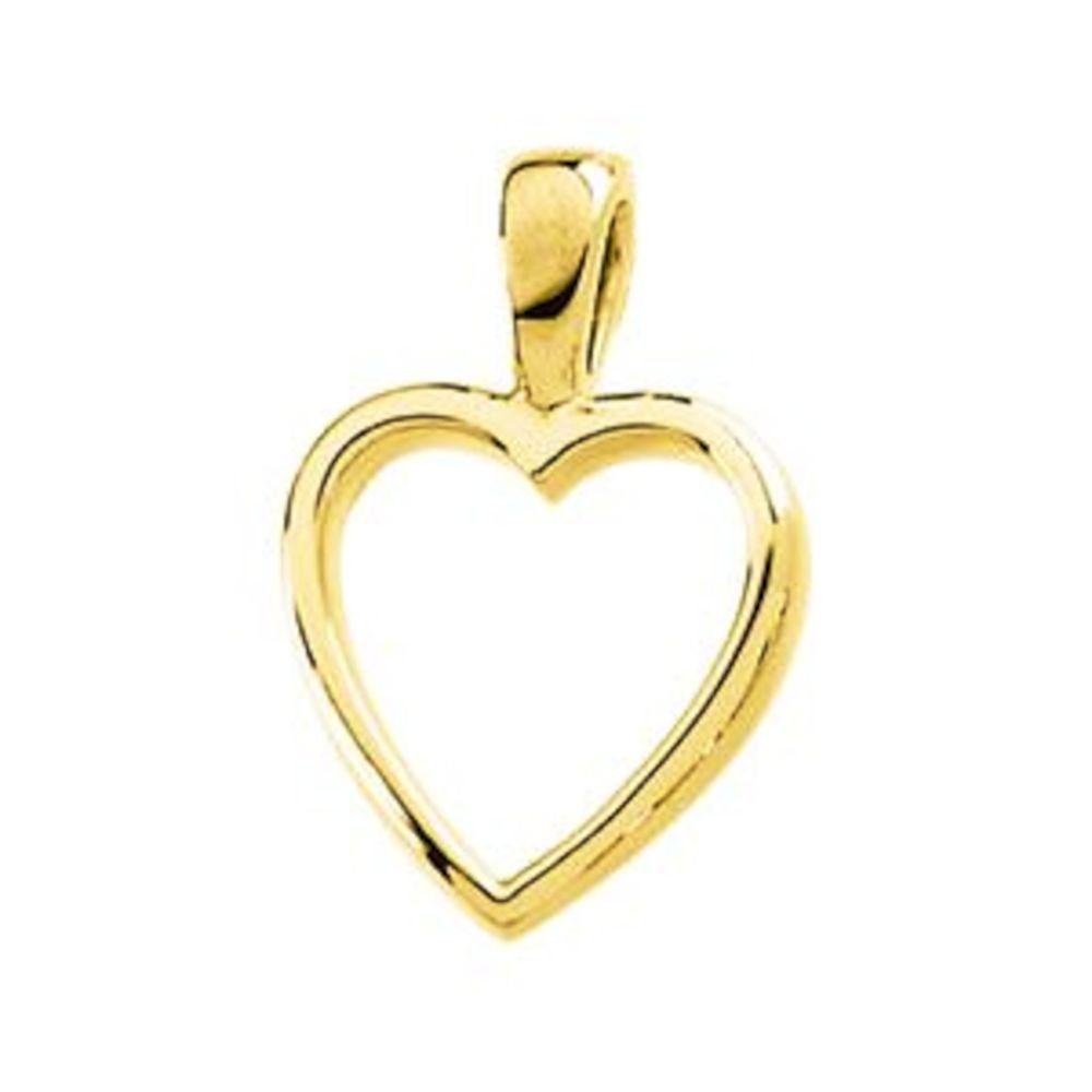 14k White Gold Heart Pendant Necklace for Women - Bonyak Jewelry | Elegant Gift for Valentine's Day, Anniversary & Special Occasions