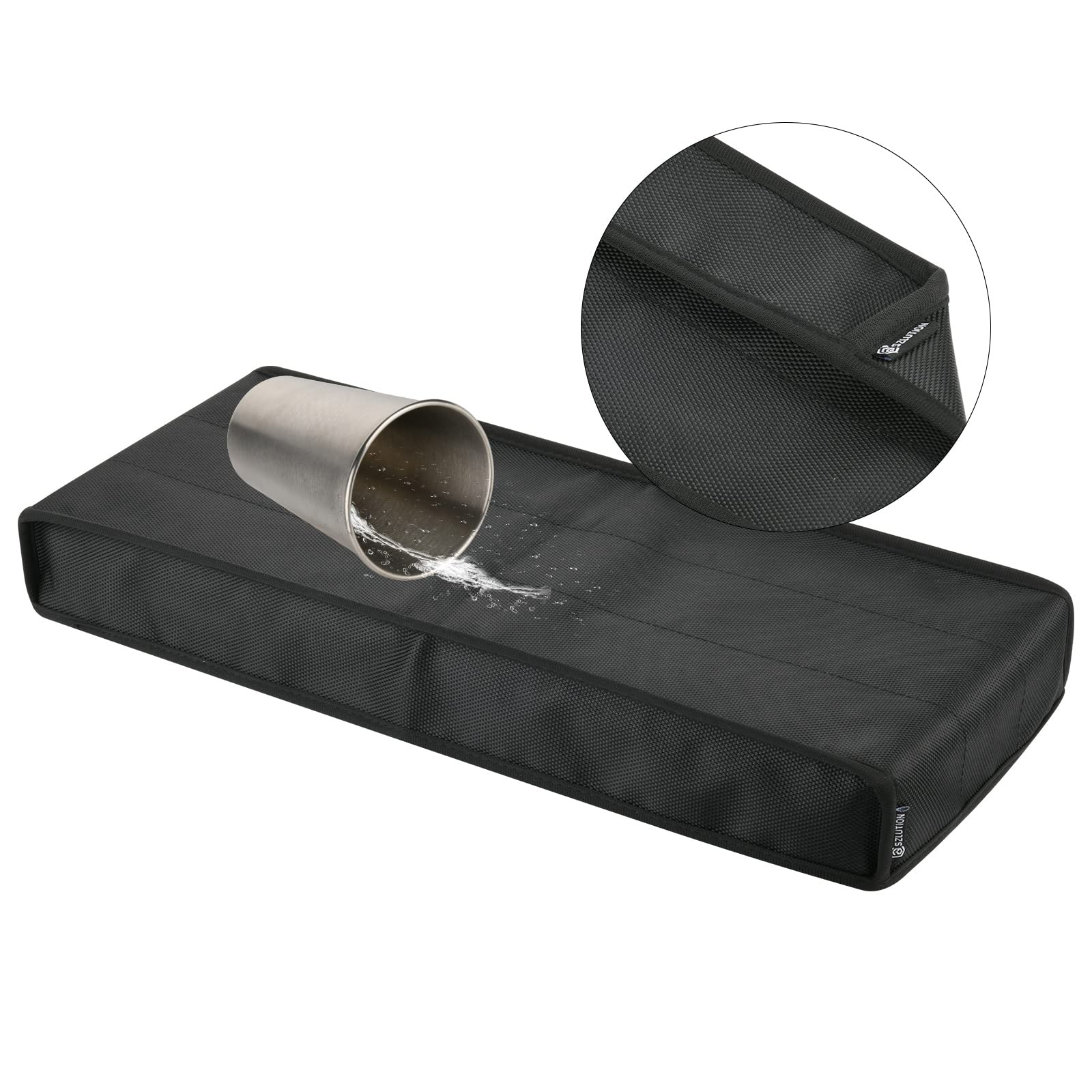 Premium 1680D Nylon Keyboard Dust Cover - Waterproof & Anti-Dust Protection for Standard Size PC Keyboards (17.7