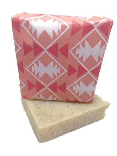 Natural Shea Butter & Apricot Exfoliating Scrub Bar - 4oz for Acne, Rosacea, Eczema & Psoriasis Relief | Gentle Soap for Sensitive Skin & Skin Infection Care | Perfect for Daily Face & Body Exfoliation