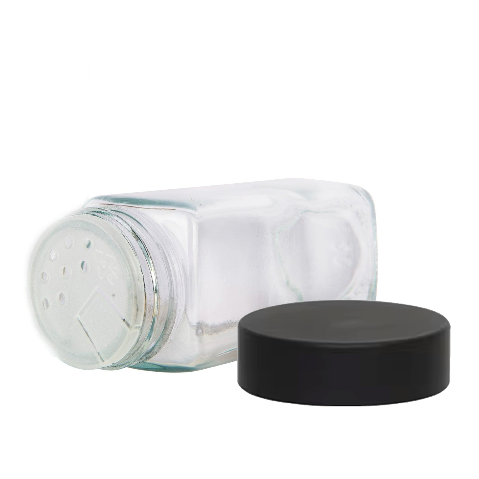 Premium Black Spice Jars with Lids - 125ml (4.2oz) Glass Seasoning Containers for Kitchen, Pantry & Spice Organization - Perfect for Cooking, Baking & Gift Giving