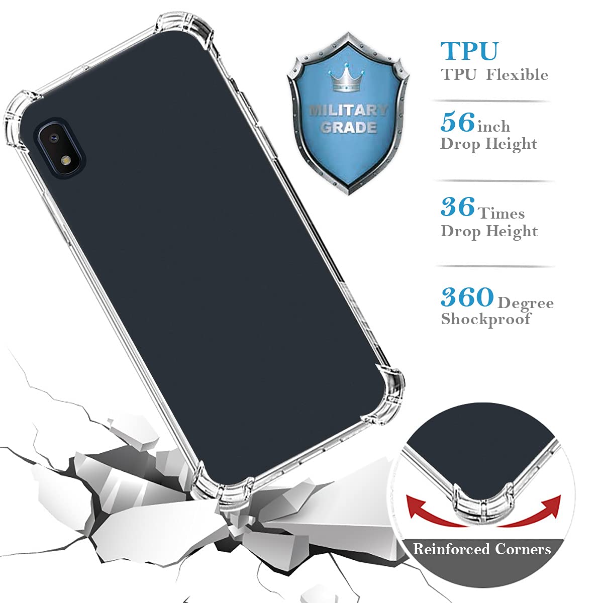 Custom Samsung Galaxy A10E Phone Case - Personalized Photo/Text/Name - Anti-Scratch Shock-Resistant Clear TPU Cover - Perfect for Everyday Protection & Gift Giving