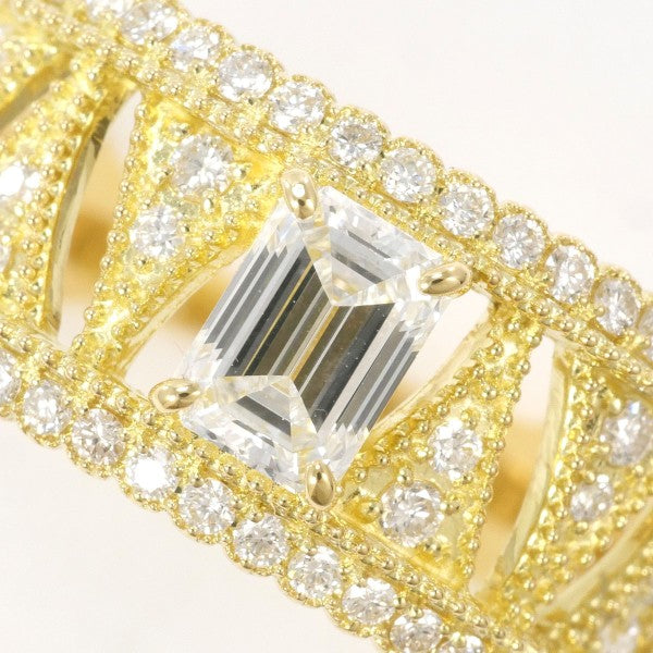 18K Yellow Gold Diamond Ring for Women - Elegant Solitaire Engagement & Wedding Band - Perfect for Proposals, Anniversaries & Special Occasions