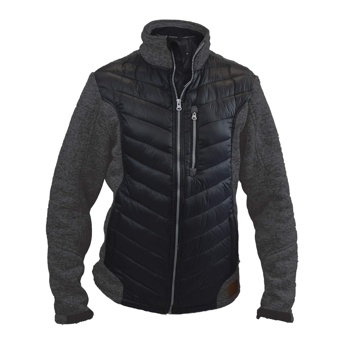 Guinness Black & Charcoal Grey Hybrid Jacket - Waterproof Windbreaker for Men & Women | Perfect for Hiking, Camping & Outdoor Adventures