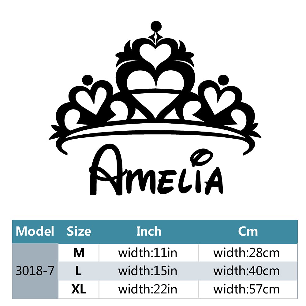 Custom Name Vinyl Wall Decals for Kids Rooms - Personalized Home Decor Stickers for Nursery, Bedroom & Playroom Wall Art