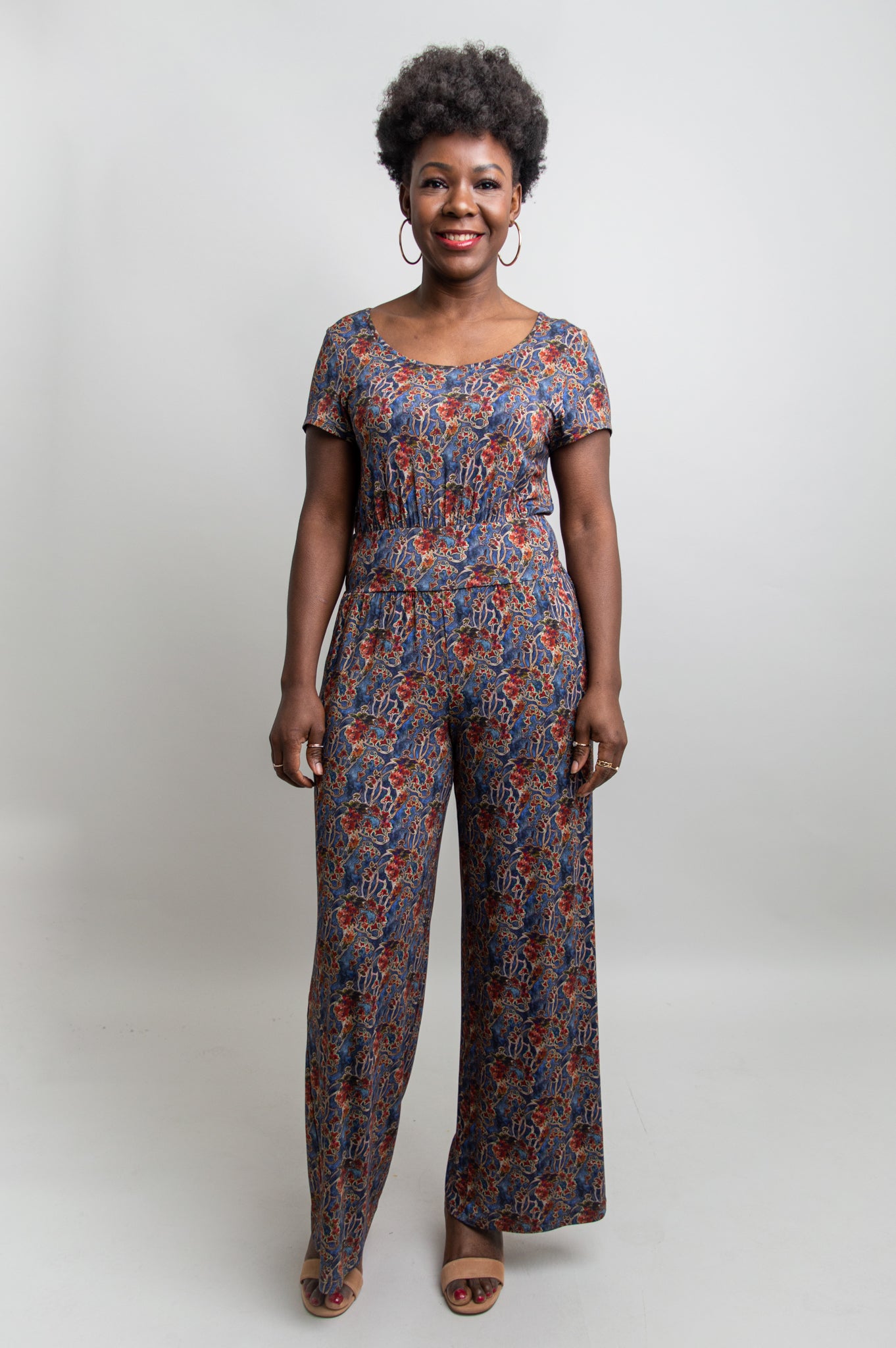 Jolin Jumpsuit - Shadow Dance Bamboo Fabric Women's Romper | Perfect for Summer Outfits, Beach Vacations & Casual Wear