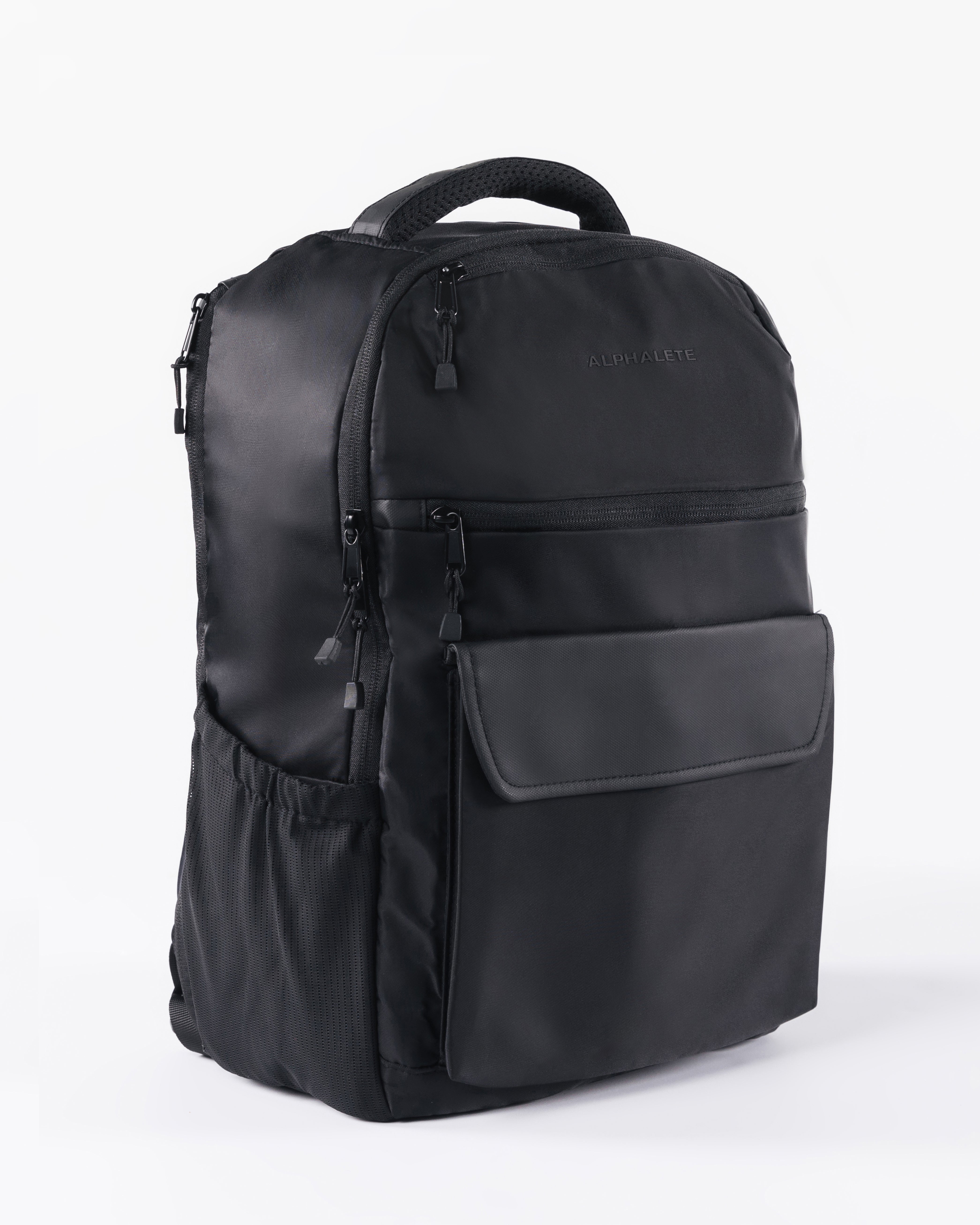 Core Backpack Black - Durable & Stylish School, Travel & Work Backpack for Men & Women | Perfect for Commuting, Hiking & Everyday Use