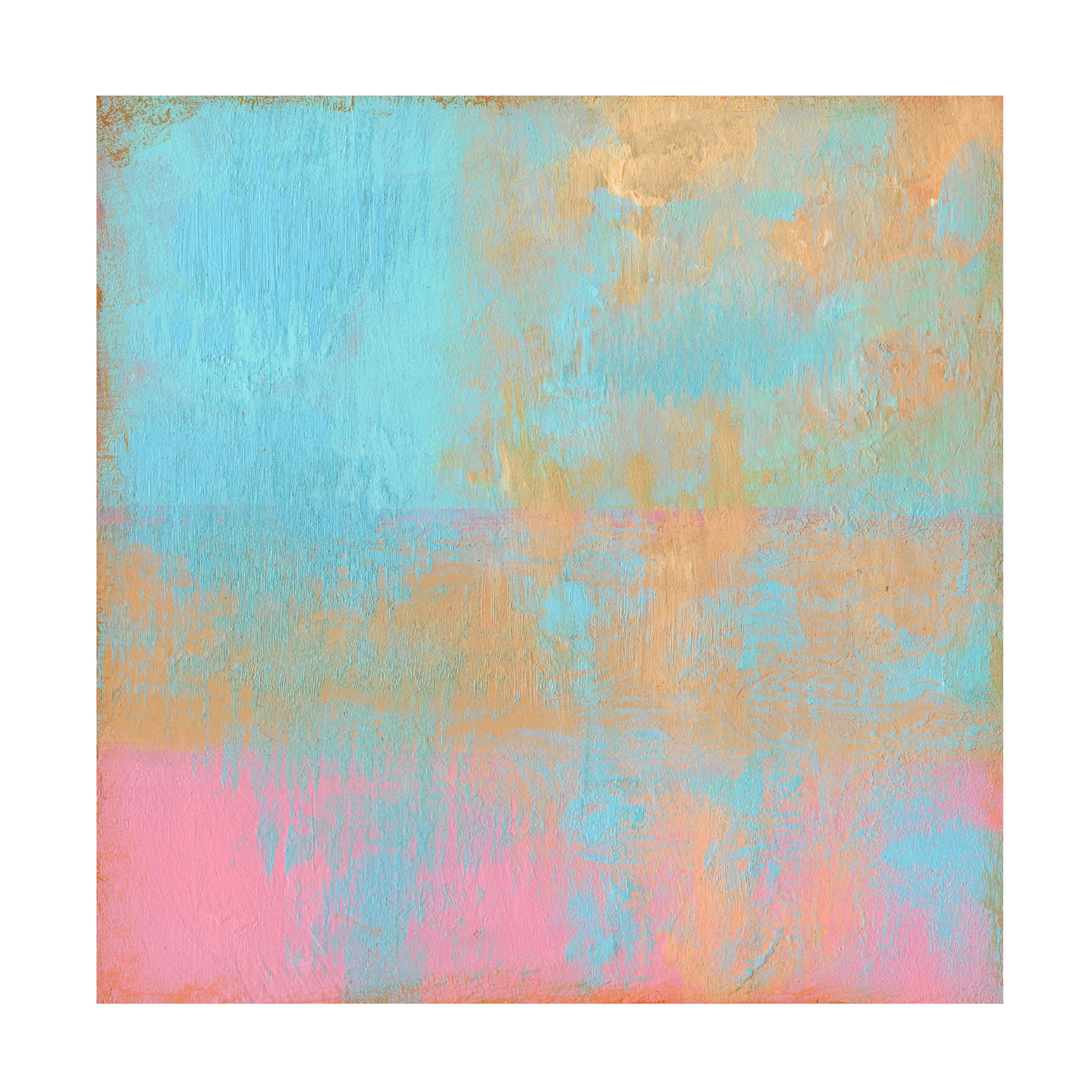 Carol Young 'Day Glow Pastel II' Canvas Wall Art Print - Vibrant Pastel Abstract Painting for Living Room, Bedroom & Office Decor