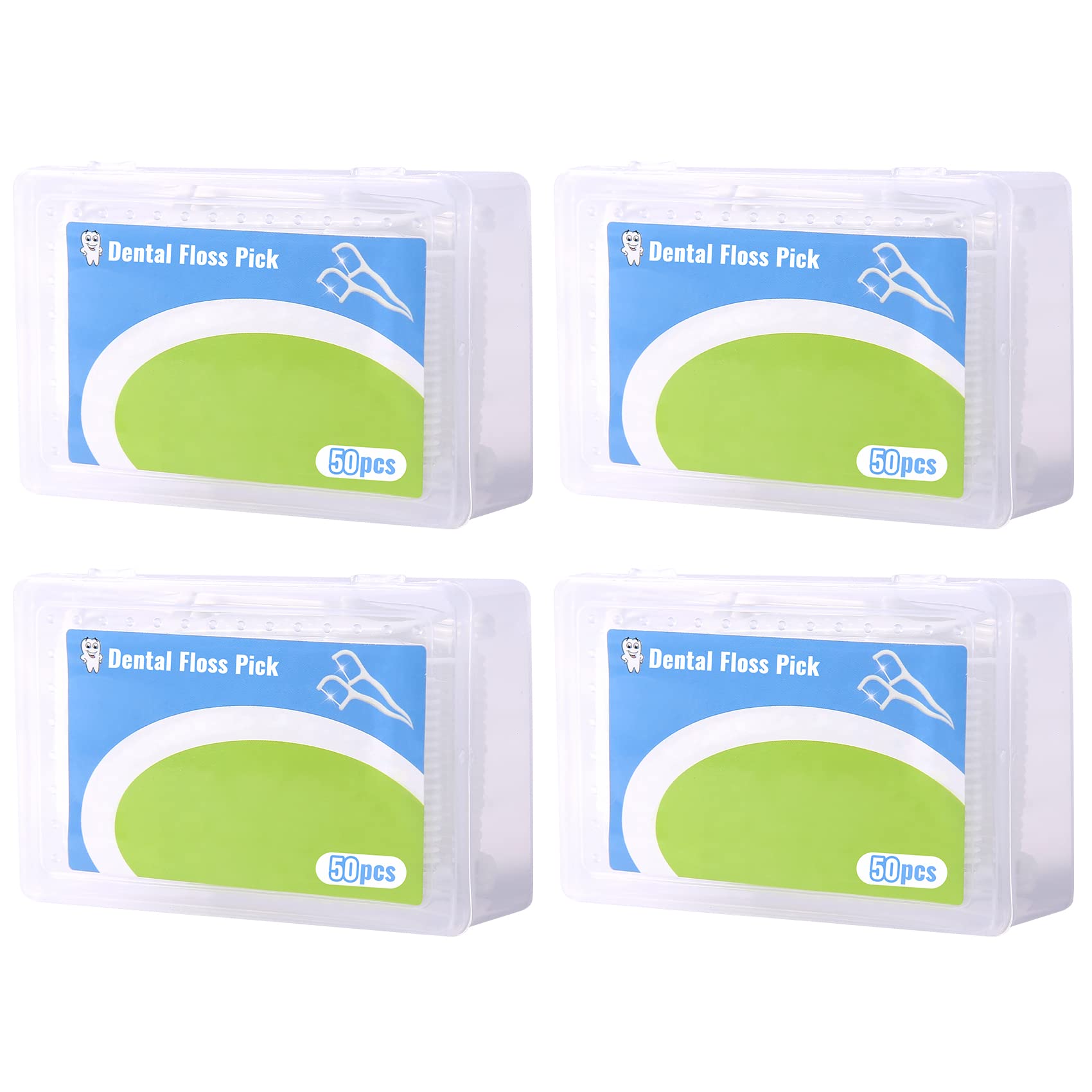 **Portable Automatic Dental Floss Dispenser Case - 200 PCS Floss Picks for Teeth Cleaning, Travel & On-the-Go Oral Care**