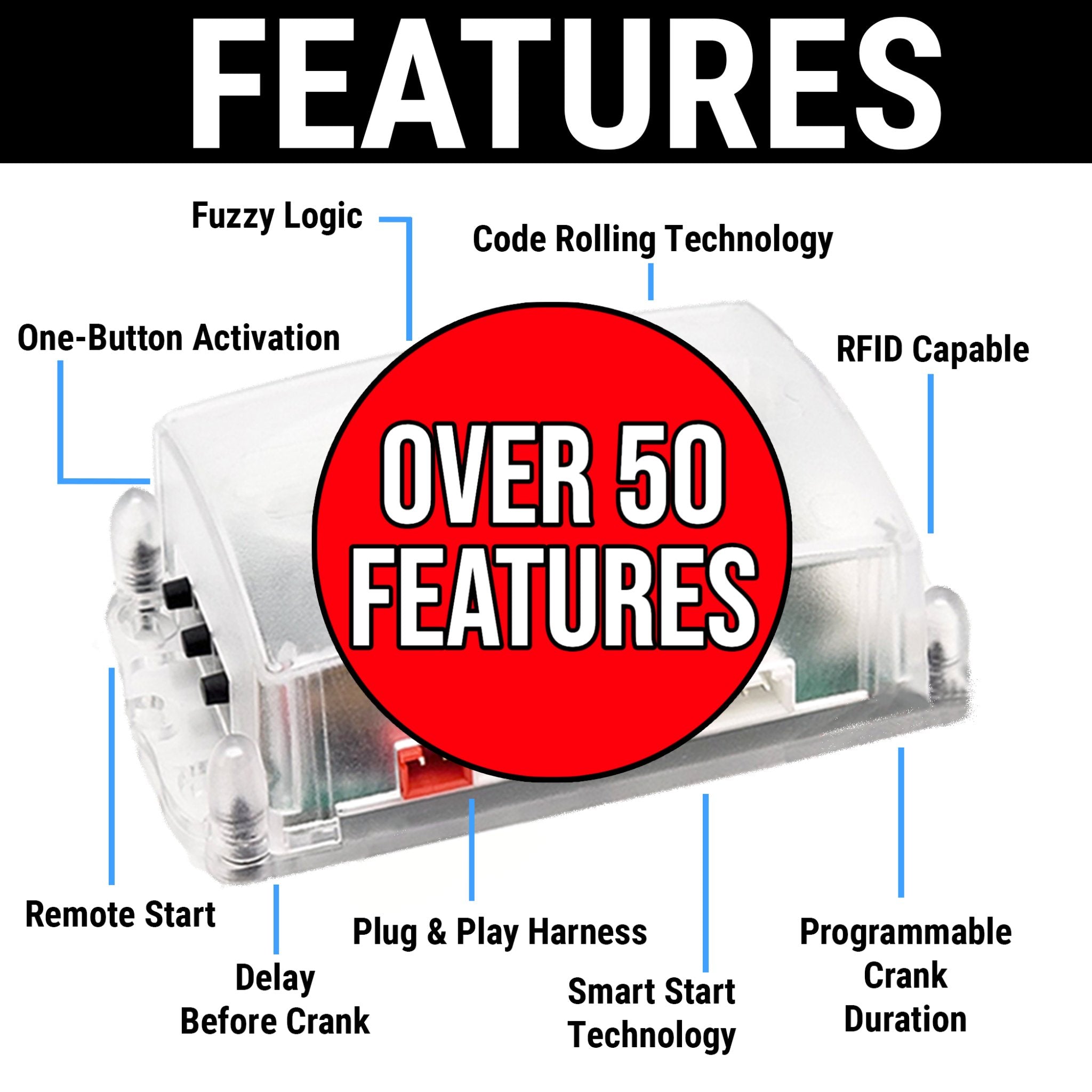1903-1904 Buick Model B GM Column Insert Billet Push Button & Remote Start Keyless Entry Conversion Kit - Classic Car Upgrade for Enhanced Security & Convenience
